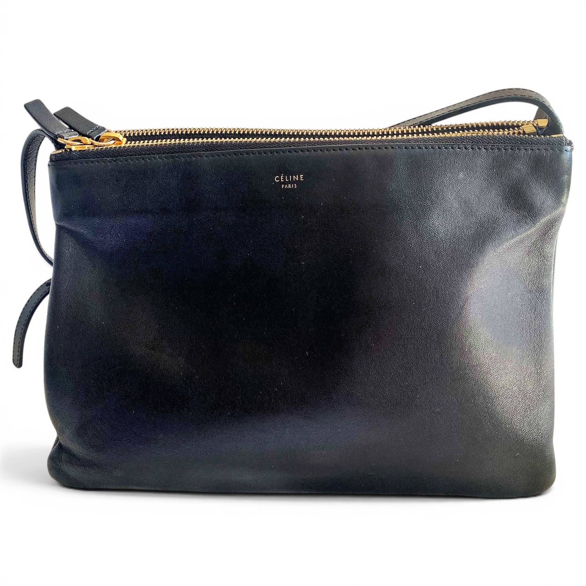 Trio leather crossbody bag