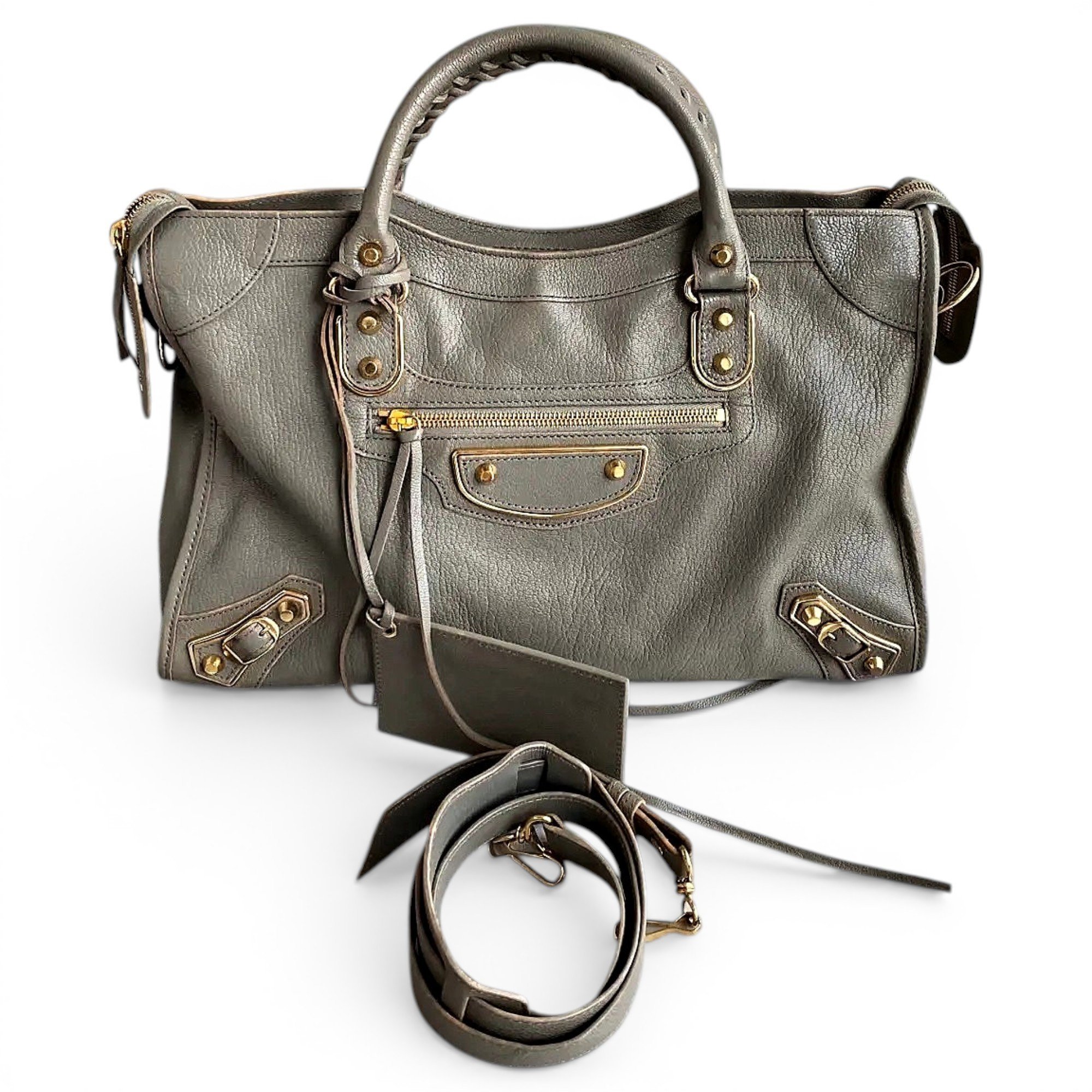 Classic Metalic leather crossbody bag