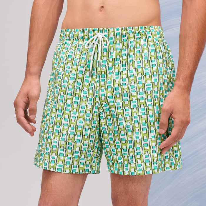 Lagon "Quadri'H" Swim Trunks