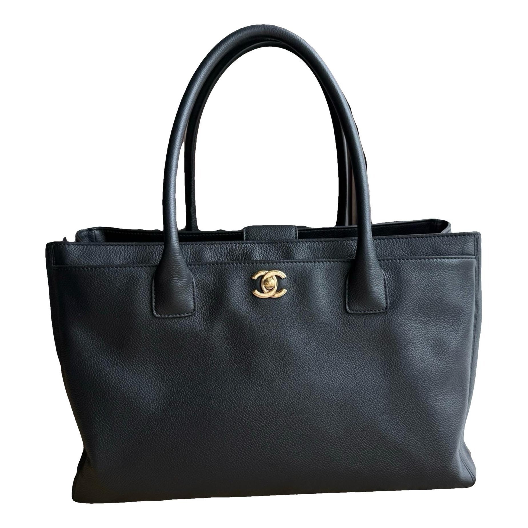 Executive leather tote