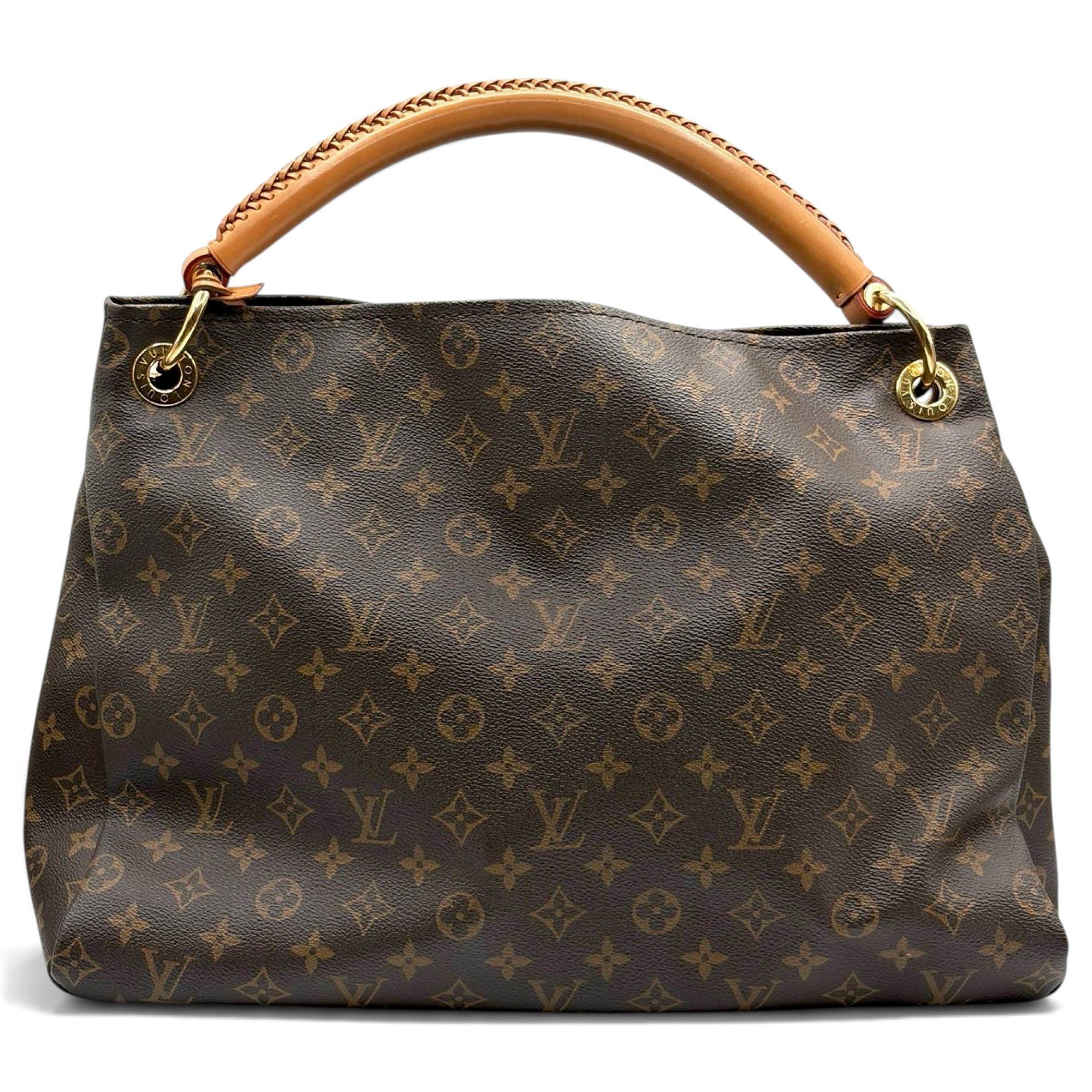 Artsy leather handbag