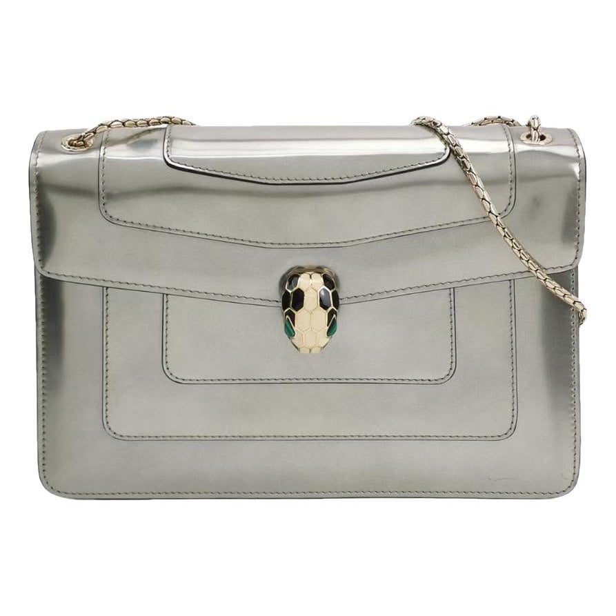 Serpenti leather handbag