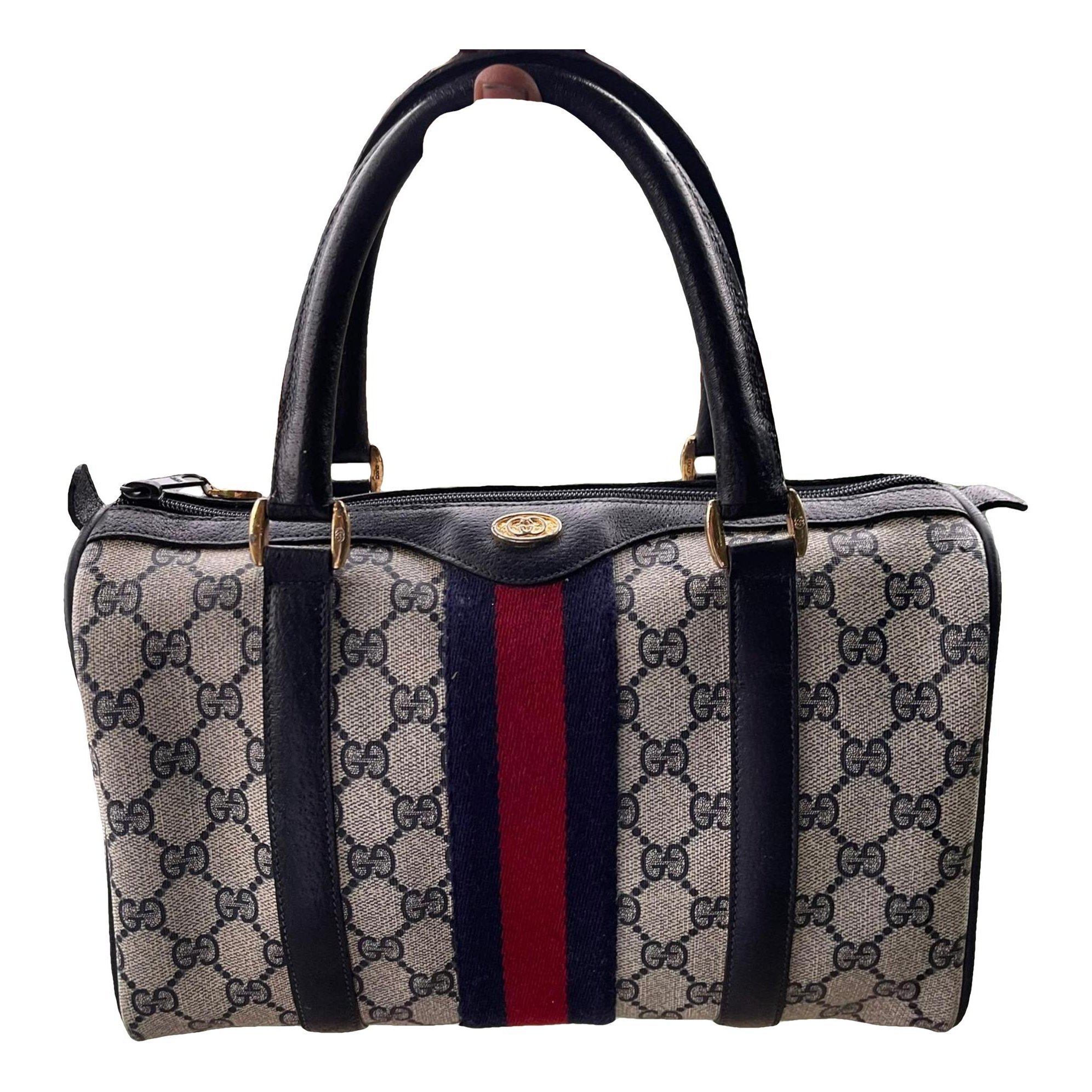 Boston leather handbag