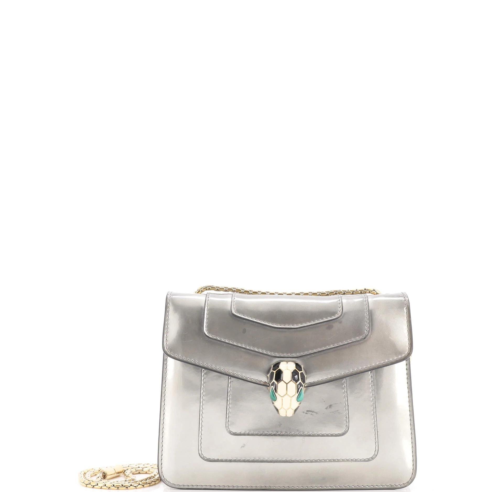 Patent leather handbag