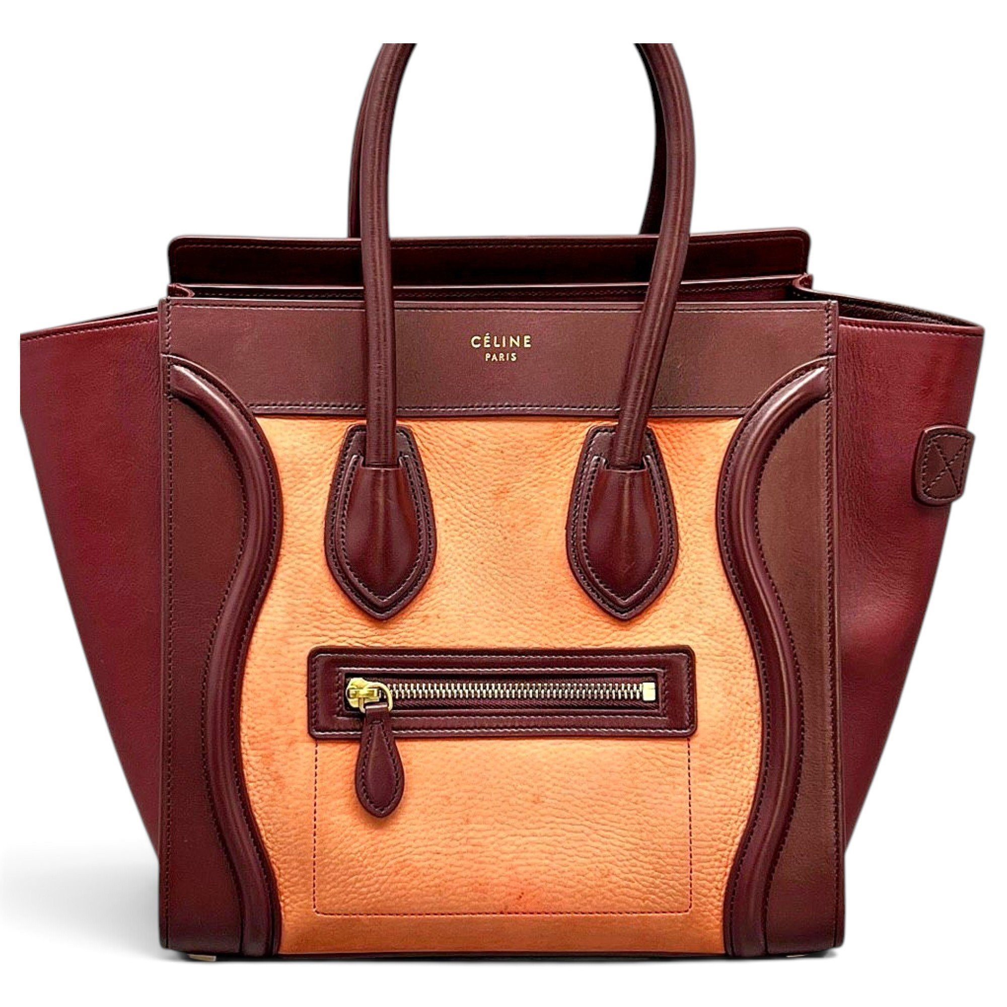 Luggage leather handbag