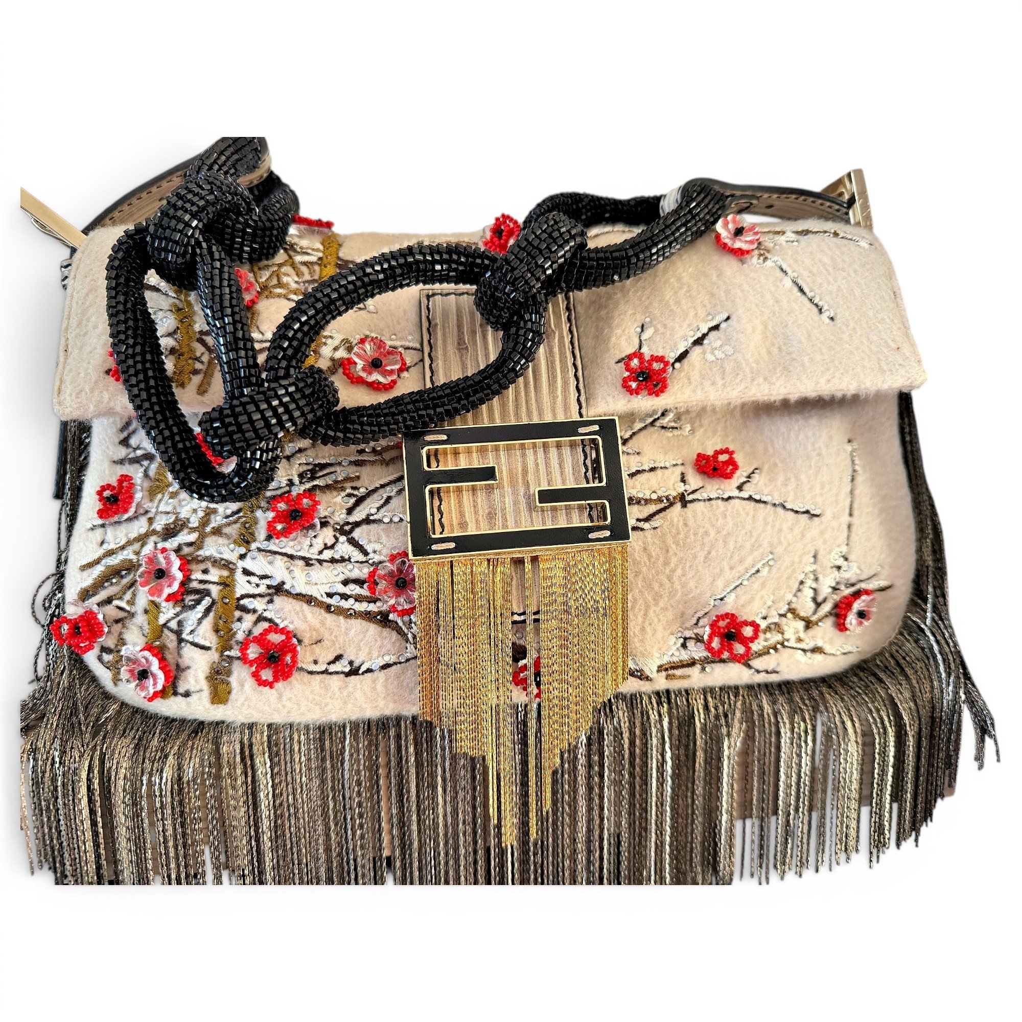 Fendi Baguette cashmere handbag