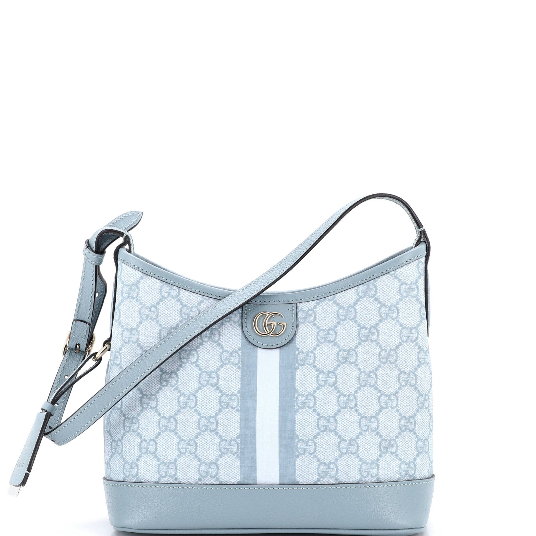 Gucci Ophidia Open Bucket Bag GG Coated Canvas with Leather Small