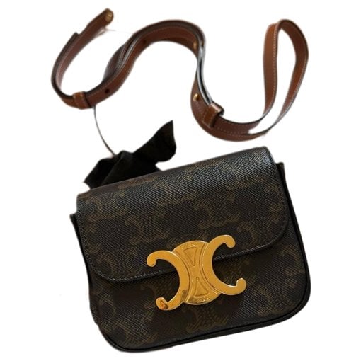 Triomphe leather crossbody bag