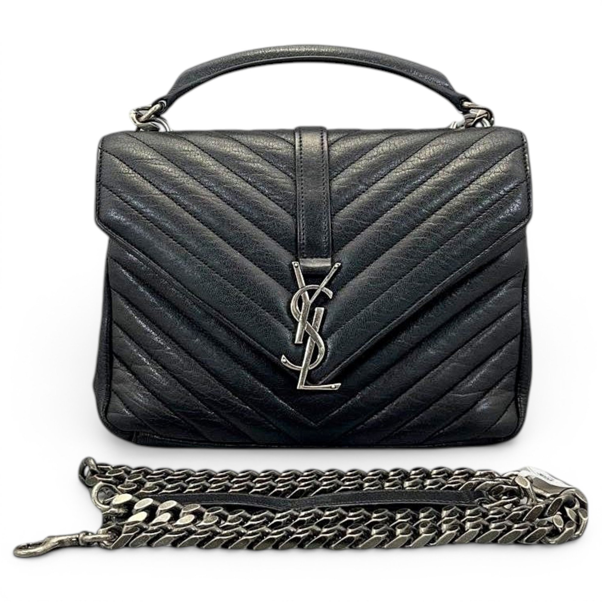 Collége monogramme leather handbag
