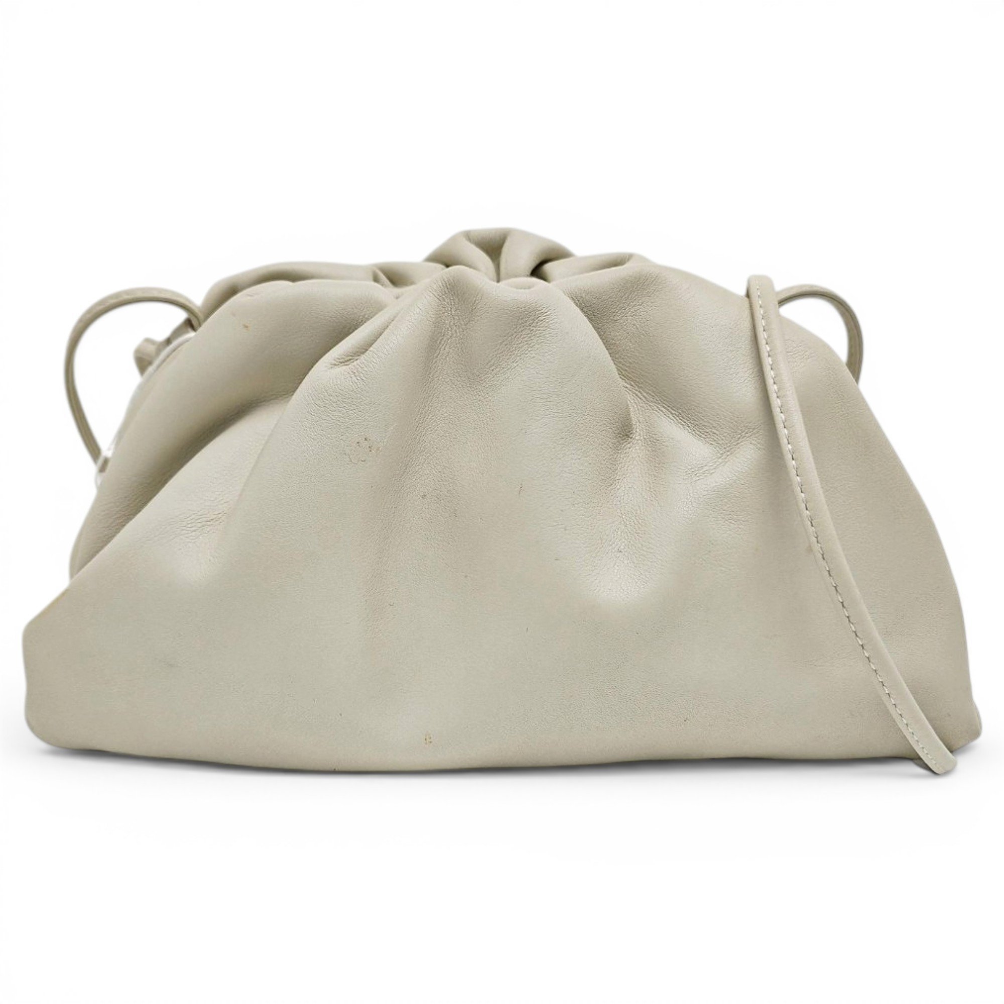 Pouch leather handbag