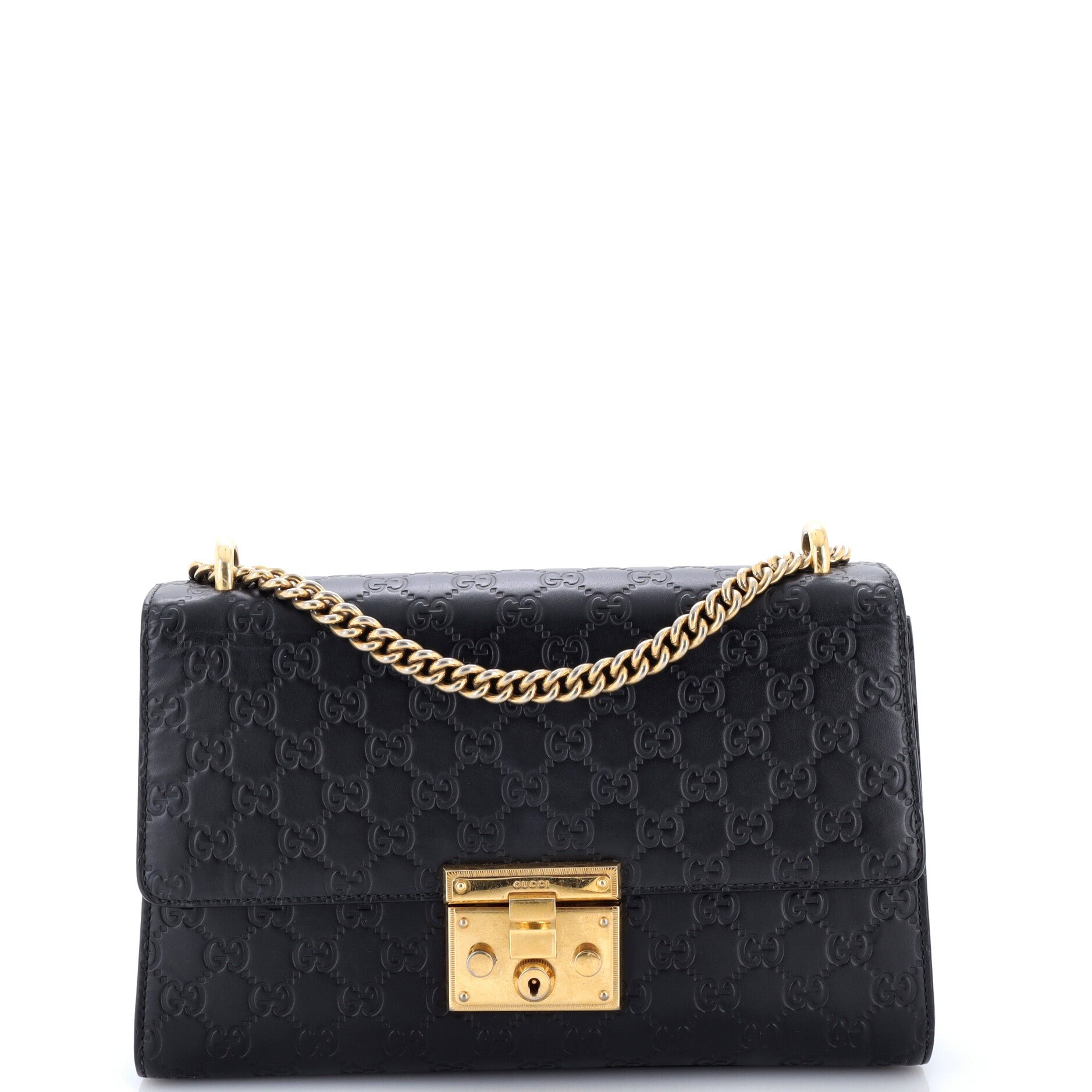 Padlock Shoulder Bag Guccissima Leather Medium