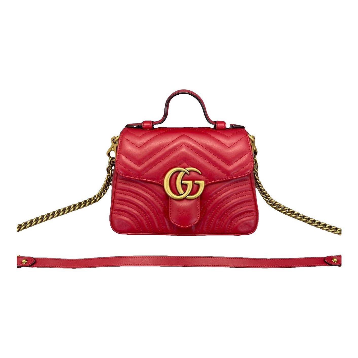 GG Marmont Flap leather handbag