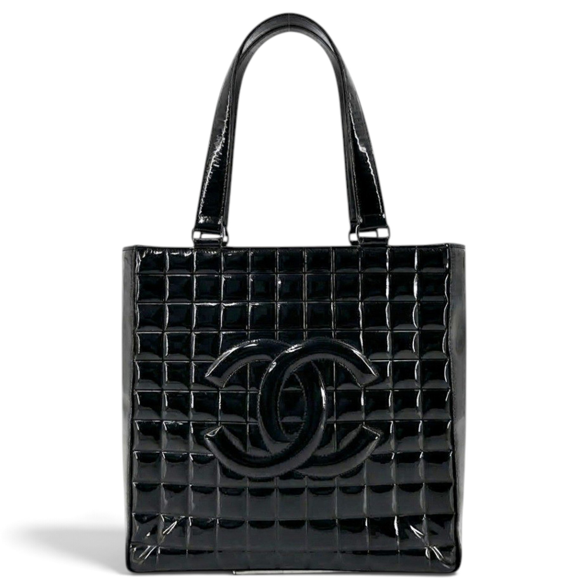 Patent leather tote