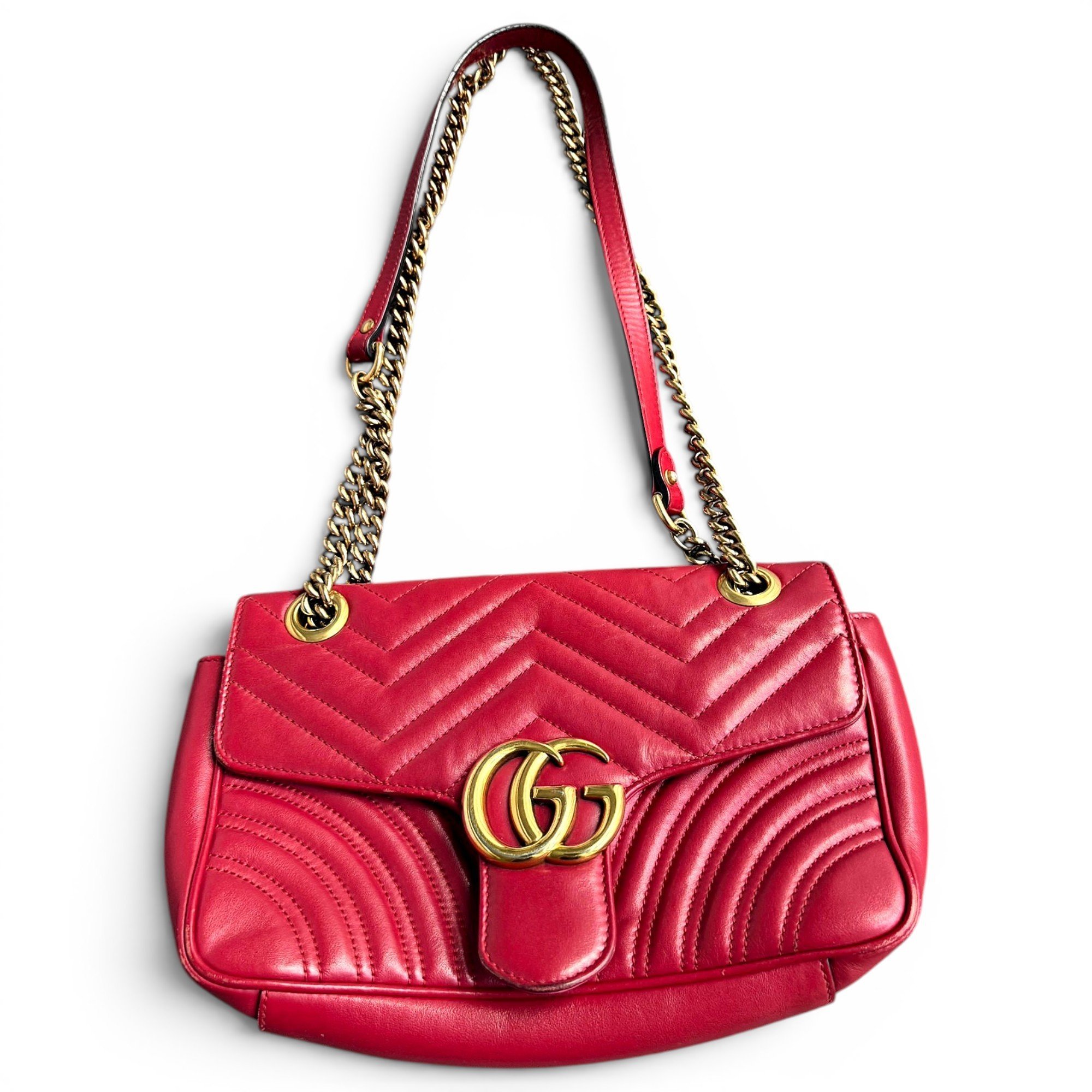 GG Marmont Flap leather crossbody bag