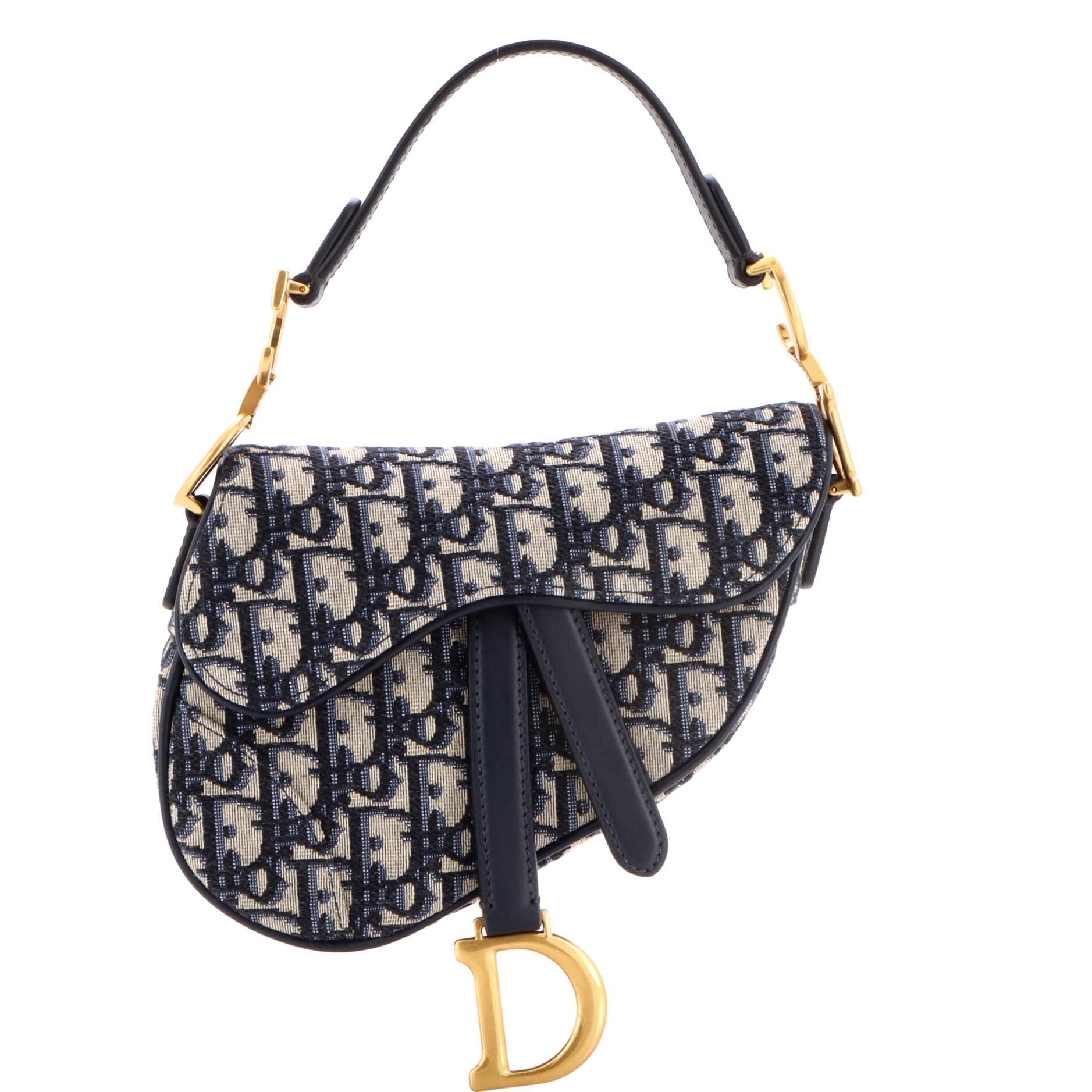 Dior Saddle Handbag Oblique Canvas Mini