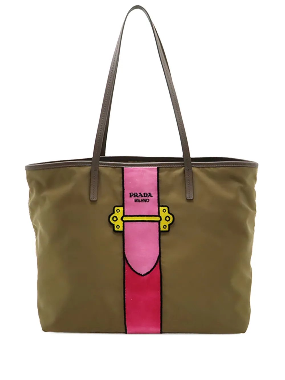2013-2026 Saffiano Trimmed Tessuto Velluto Ricamo Trompe L oeil tote bag
