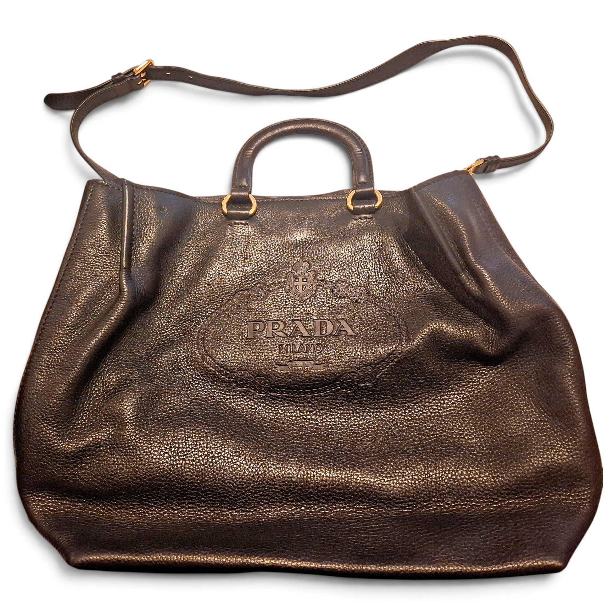 Leather tote