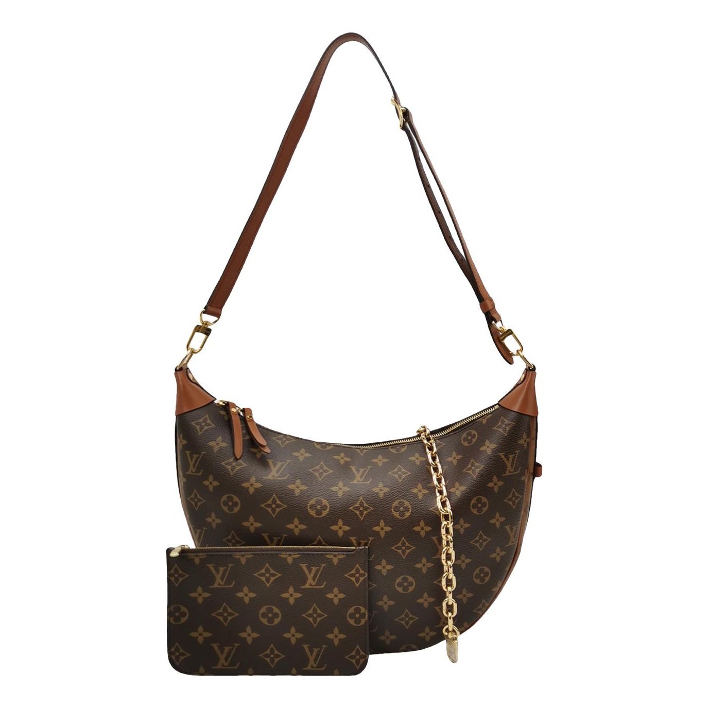 Loop leather handbag