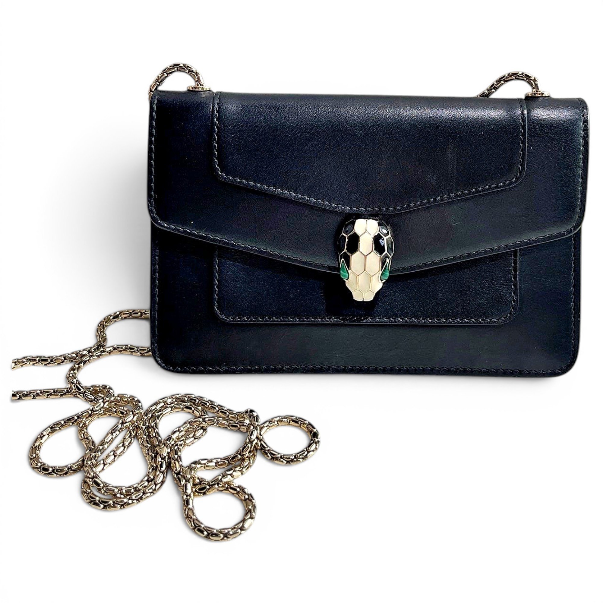 Serpenti leather crossbody bag