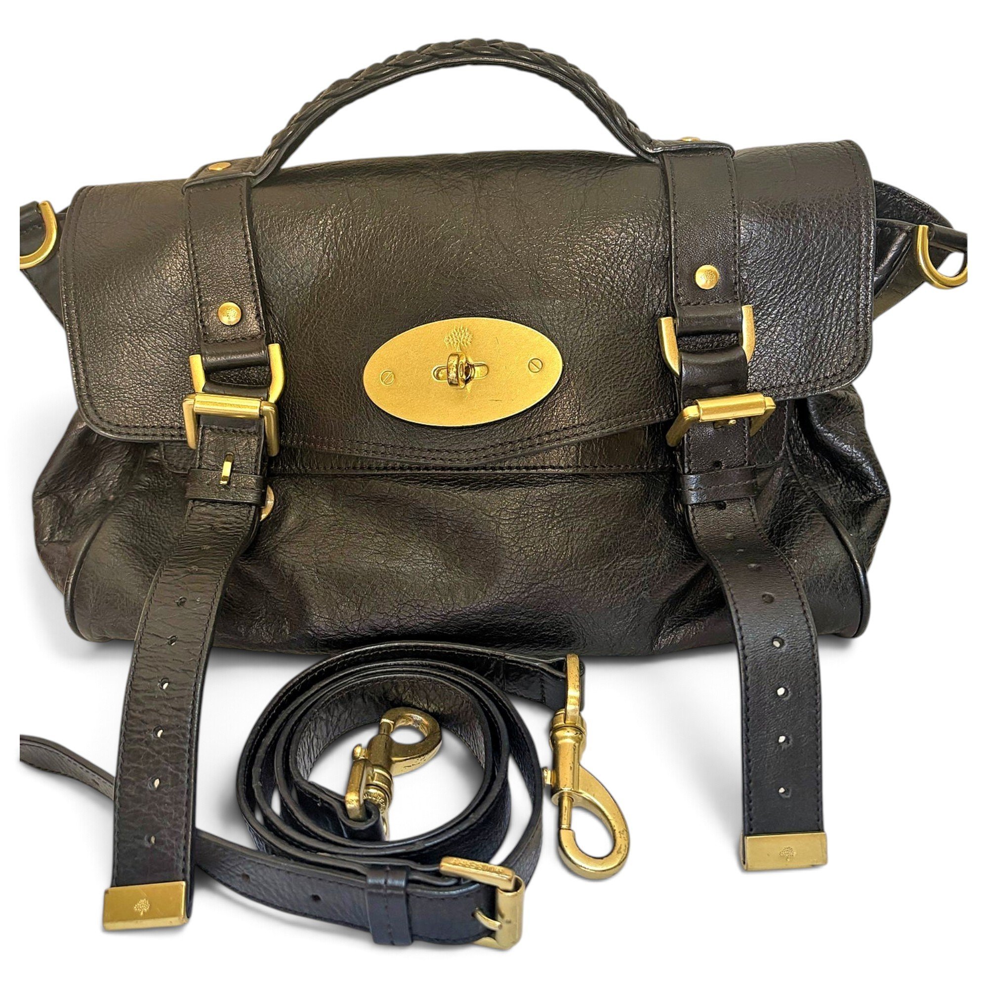 Alexa leather satchel