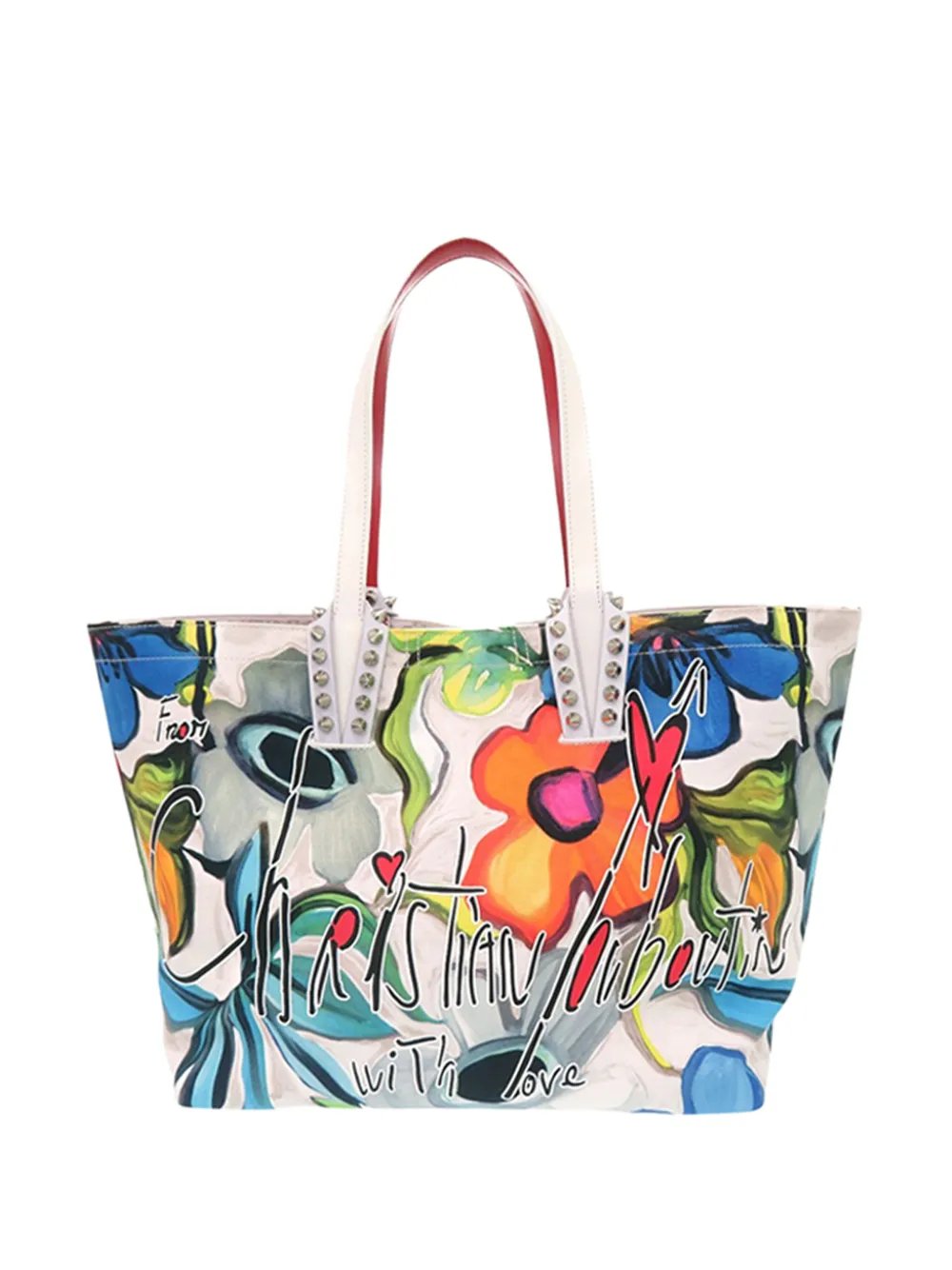 2010-2026 Small Floral Printed Canvas Cabata tote bag