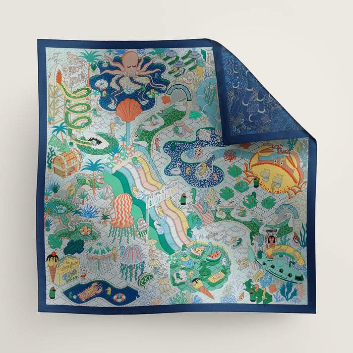 Splash Park Double Face Scarf 90