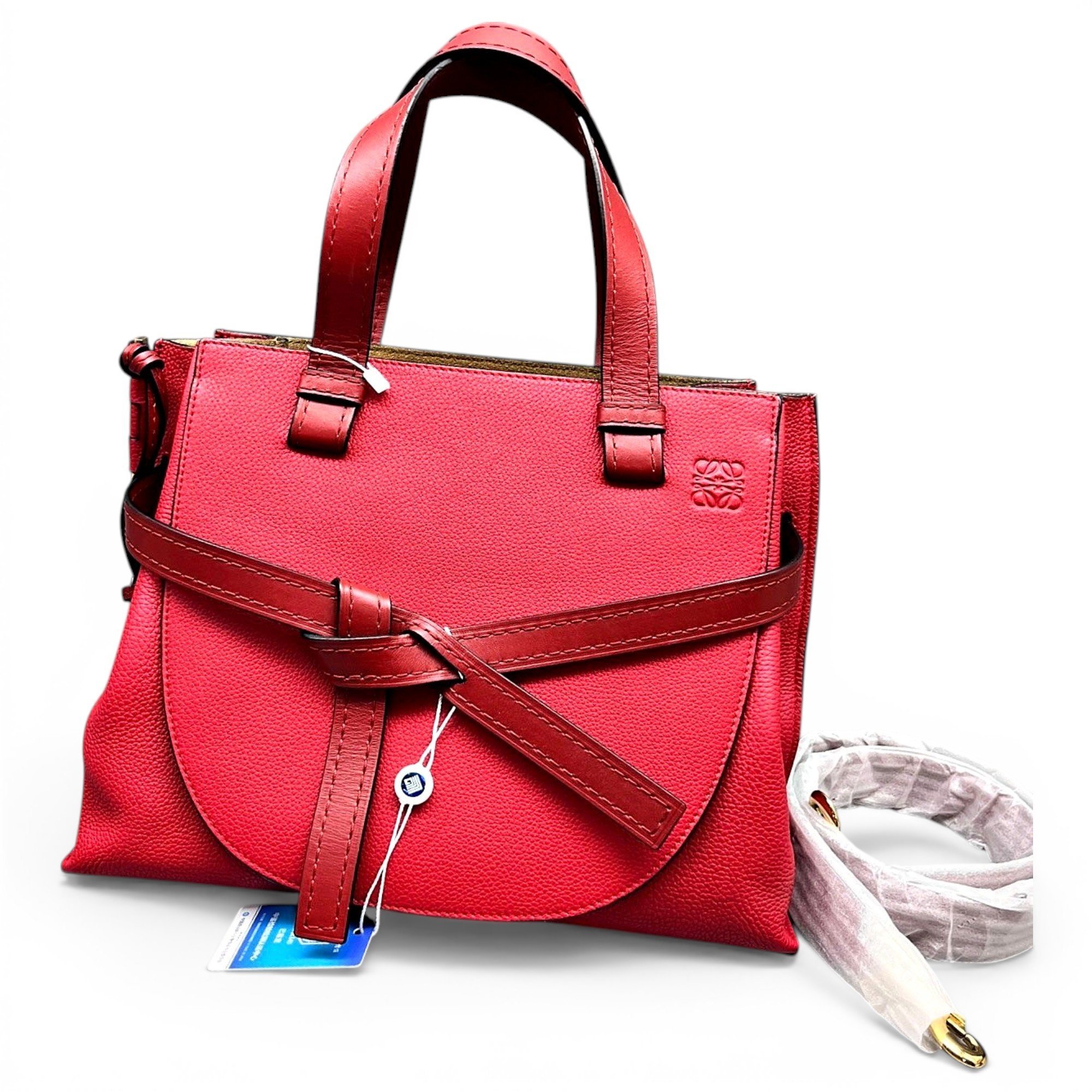 Gate Top Handle leather handbag