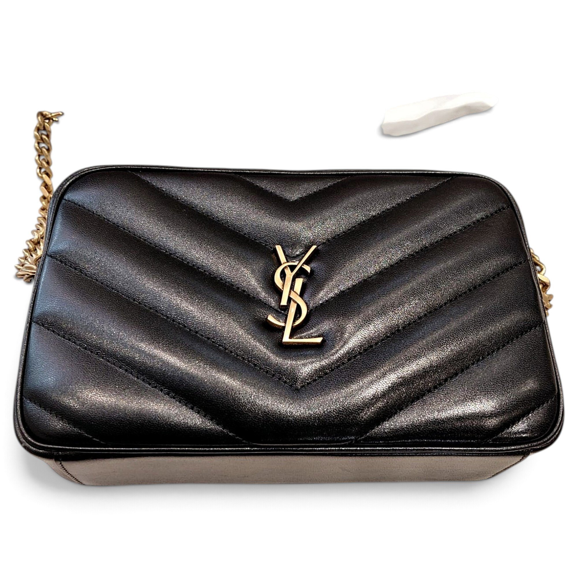 Camera Lou leather crossbody bag
