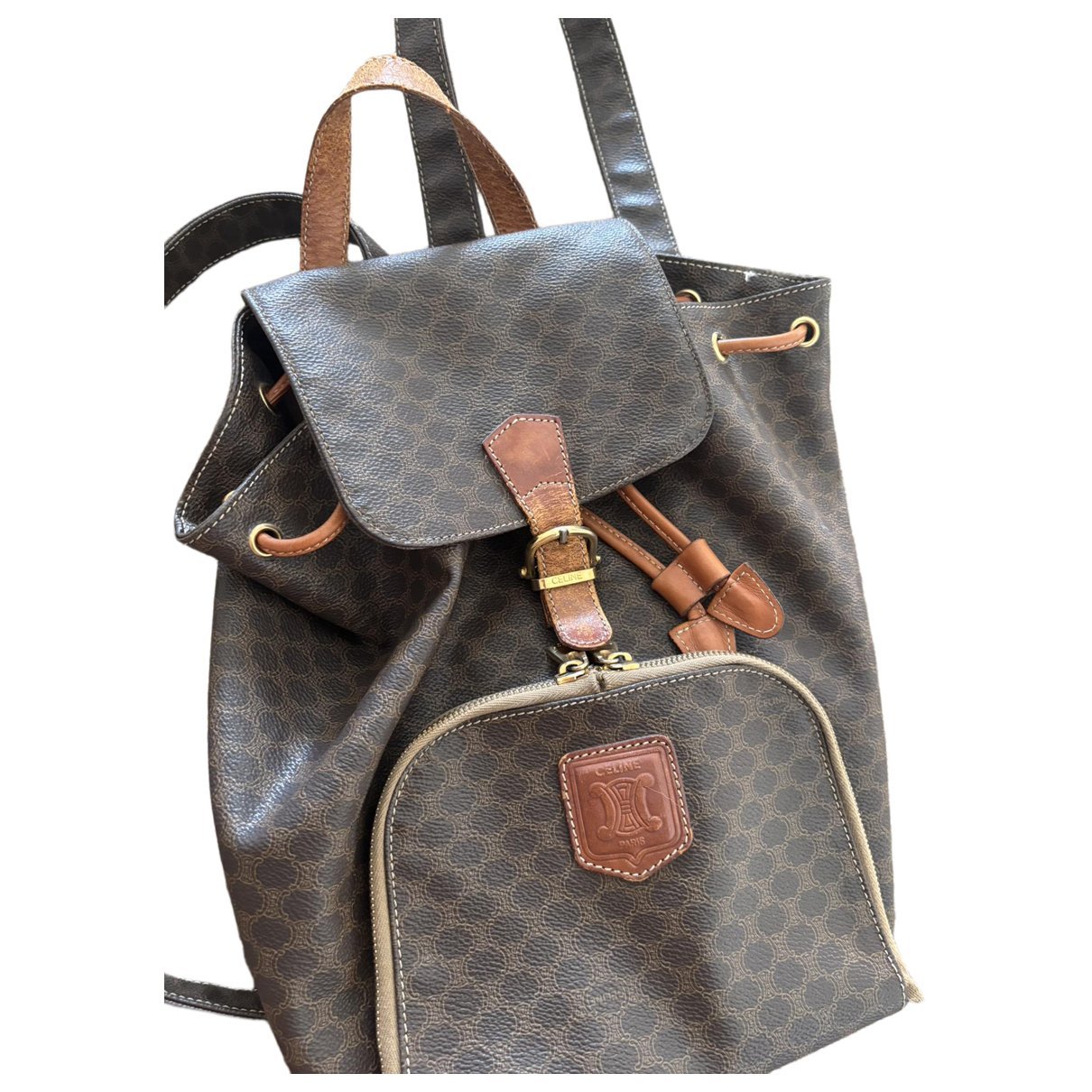 Leather backpack