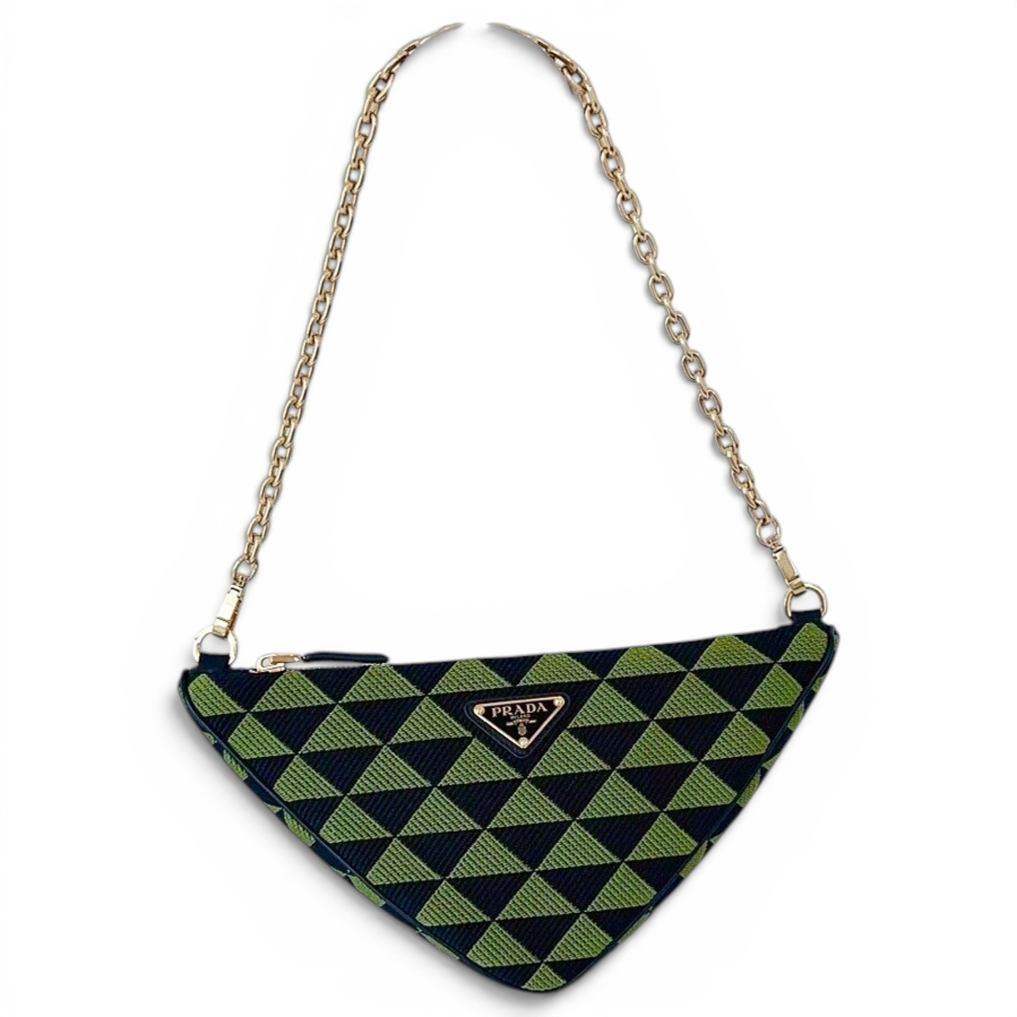Triangle cloth handbag