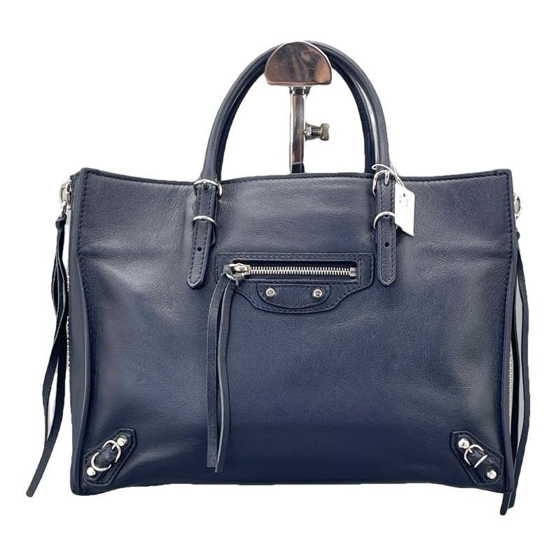 Papier leather handbag