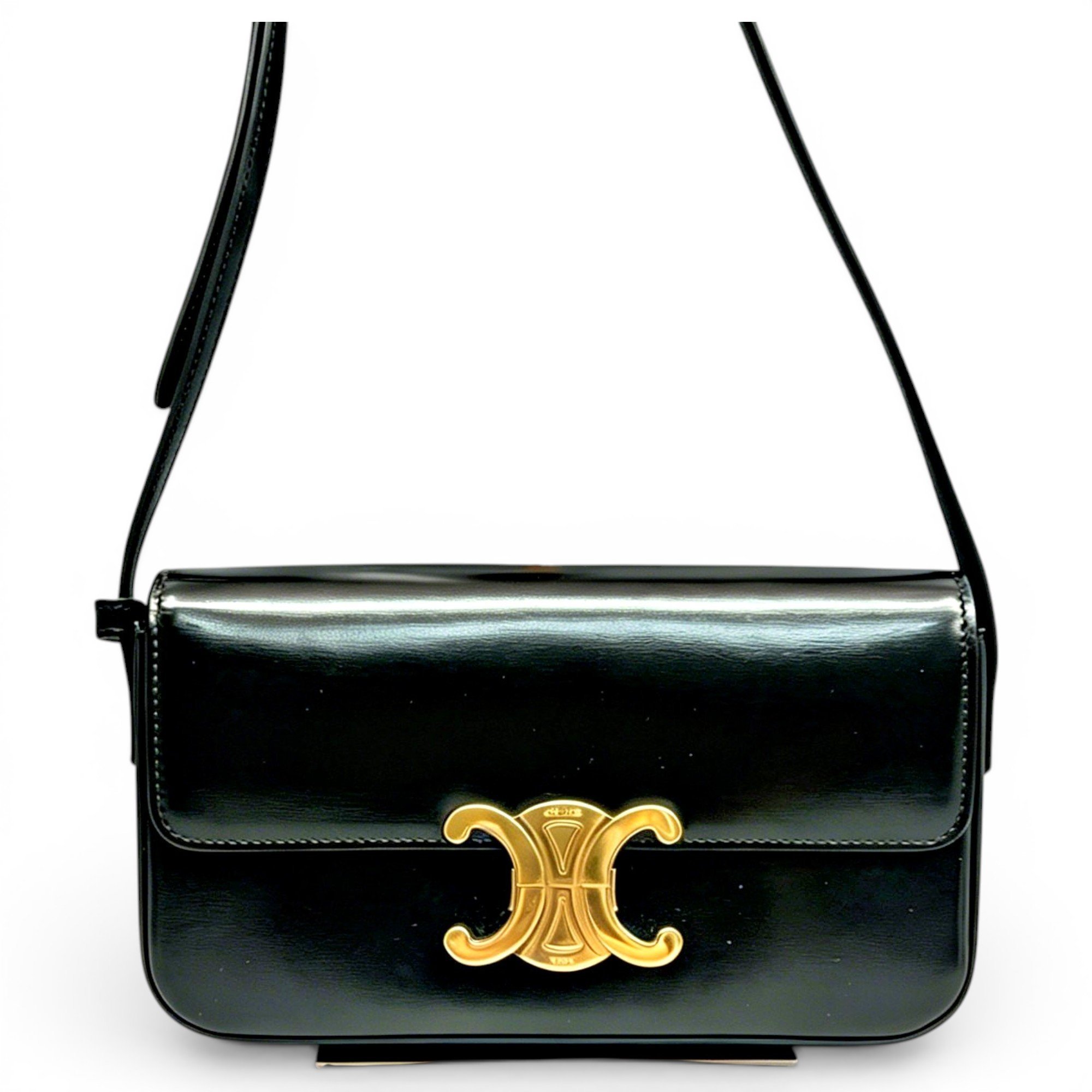 Triomphe Long leather handbag