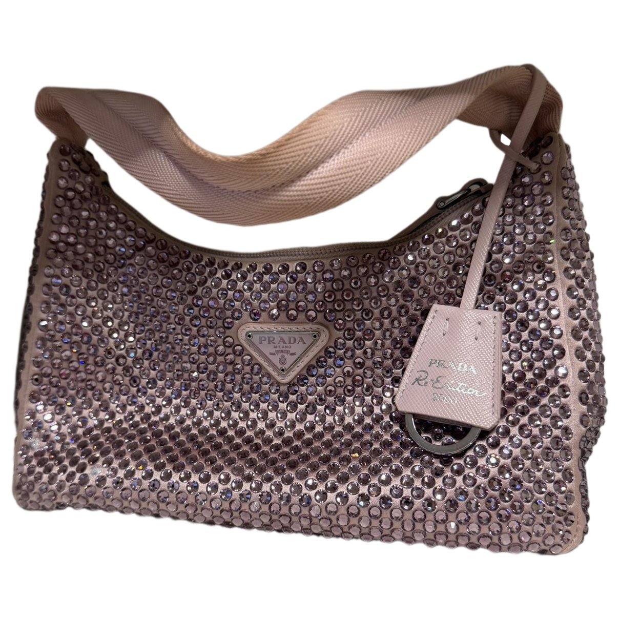 Re-edition silk handbag