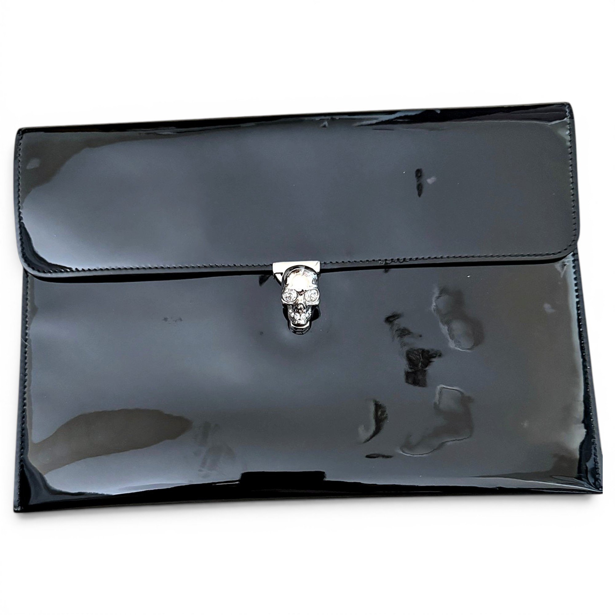 Patent leather handbag