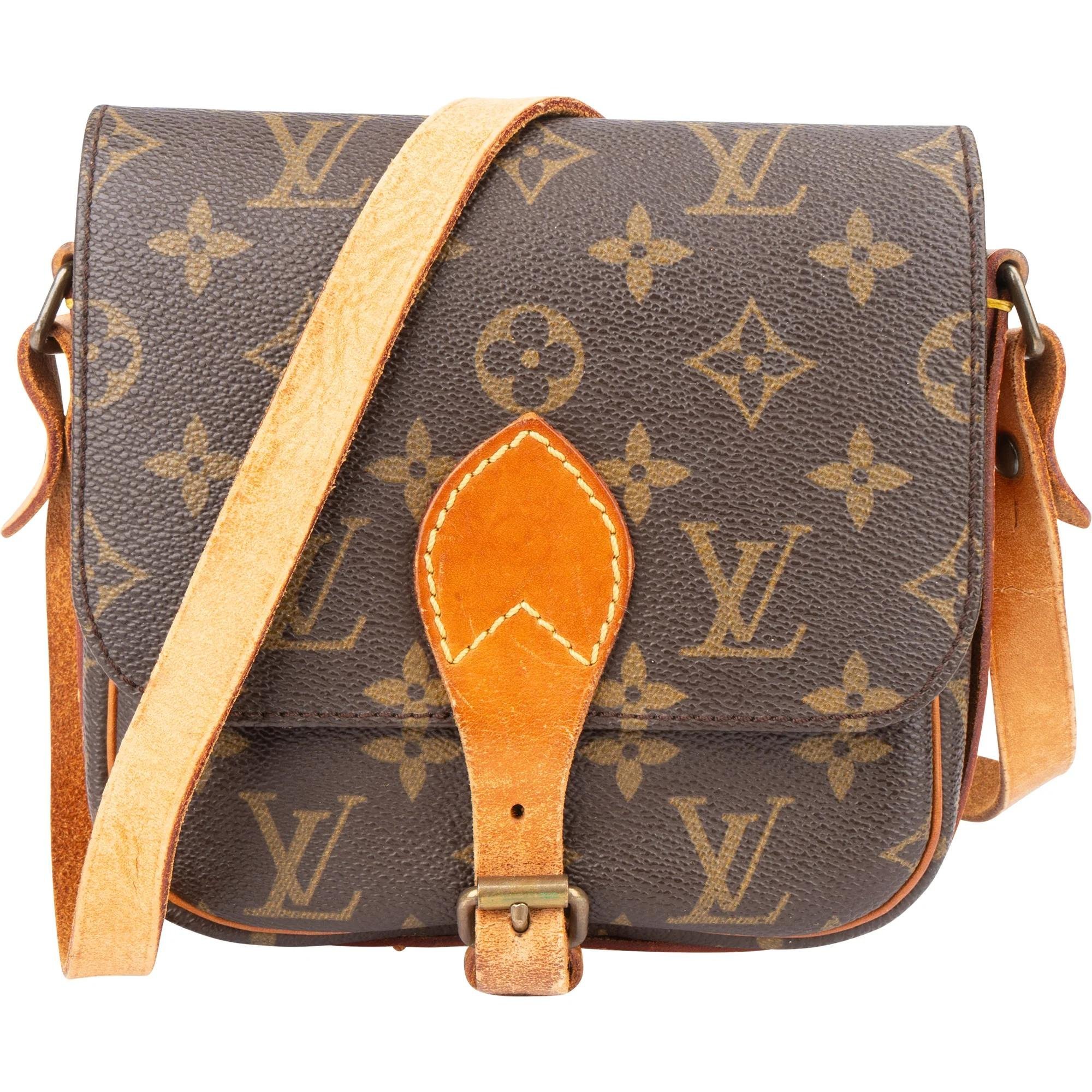 Cartouchière leather crossbody bag