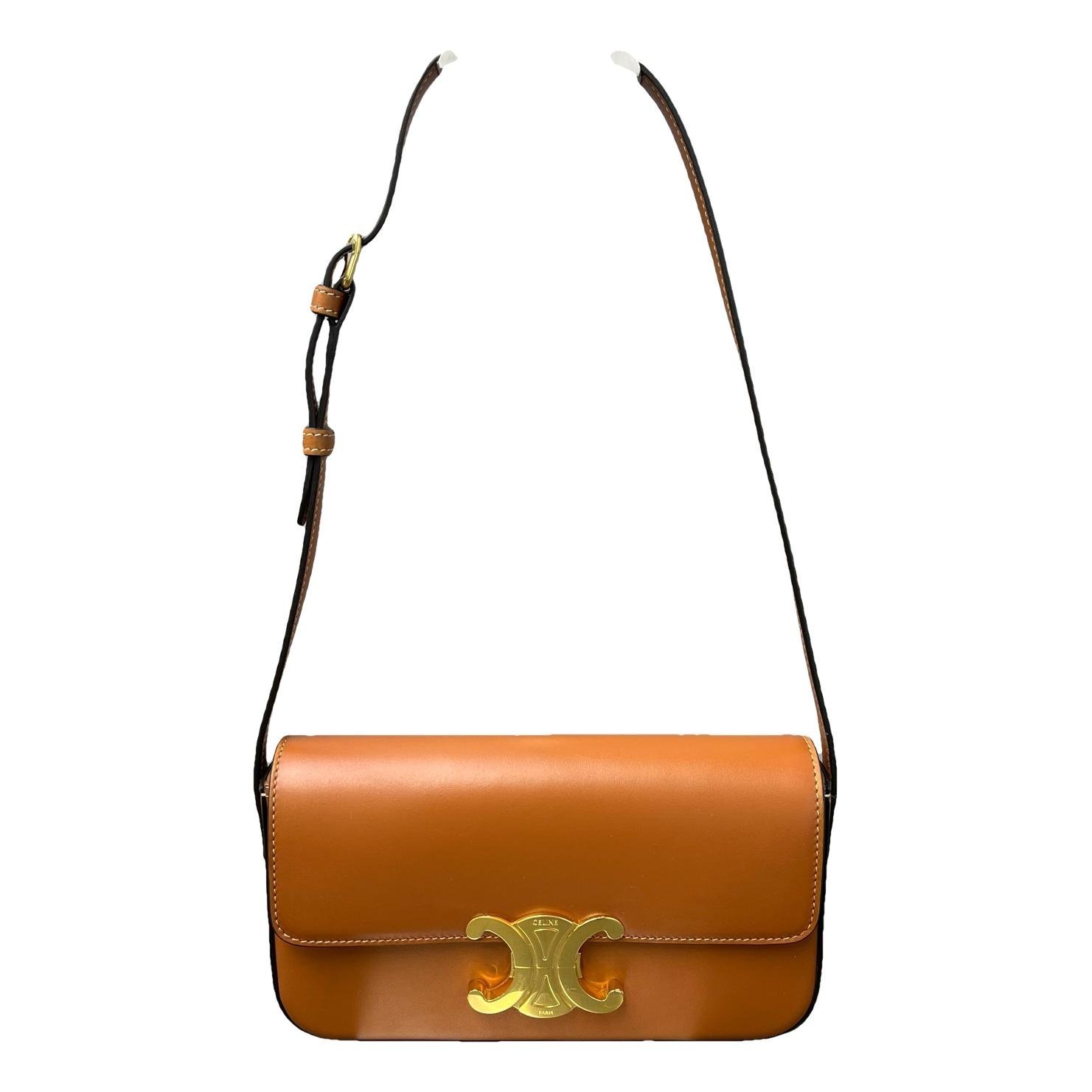 Triomphe leather handbag