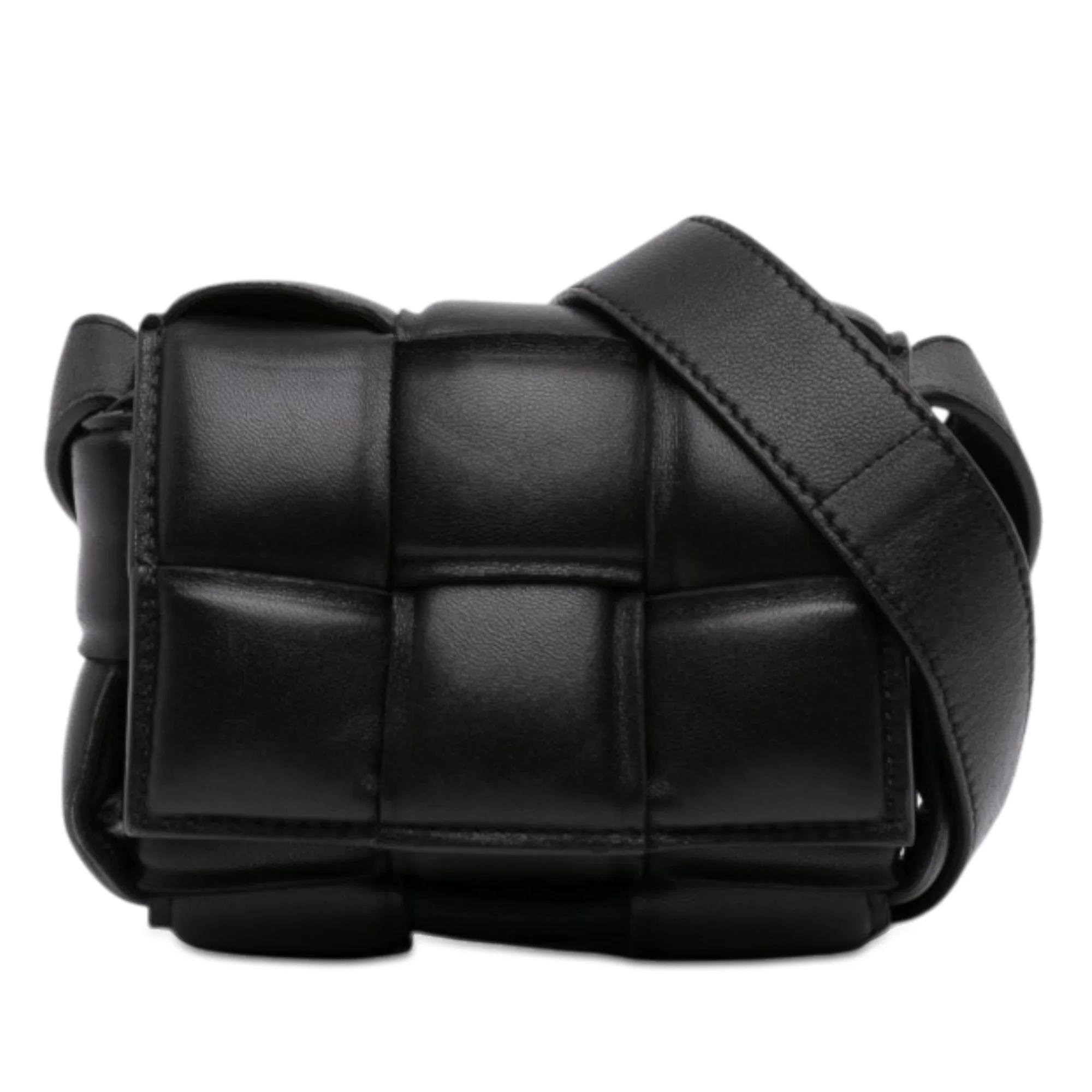 Cassette leather handbag