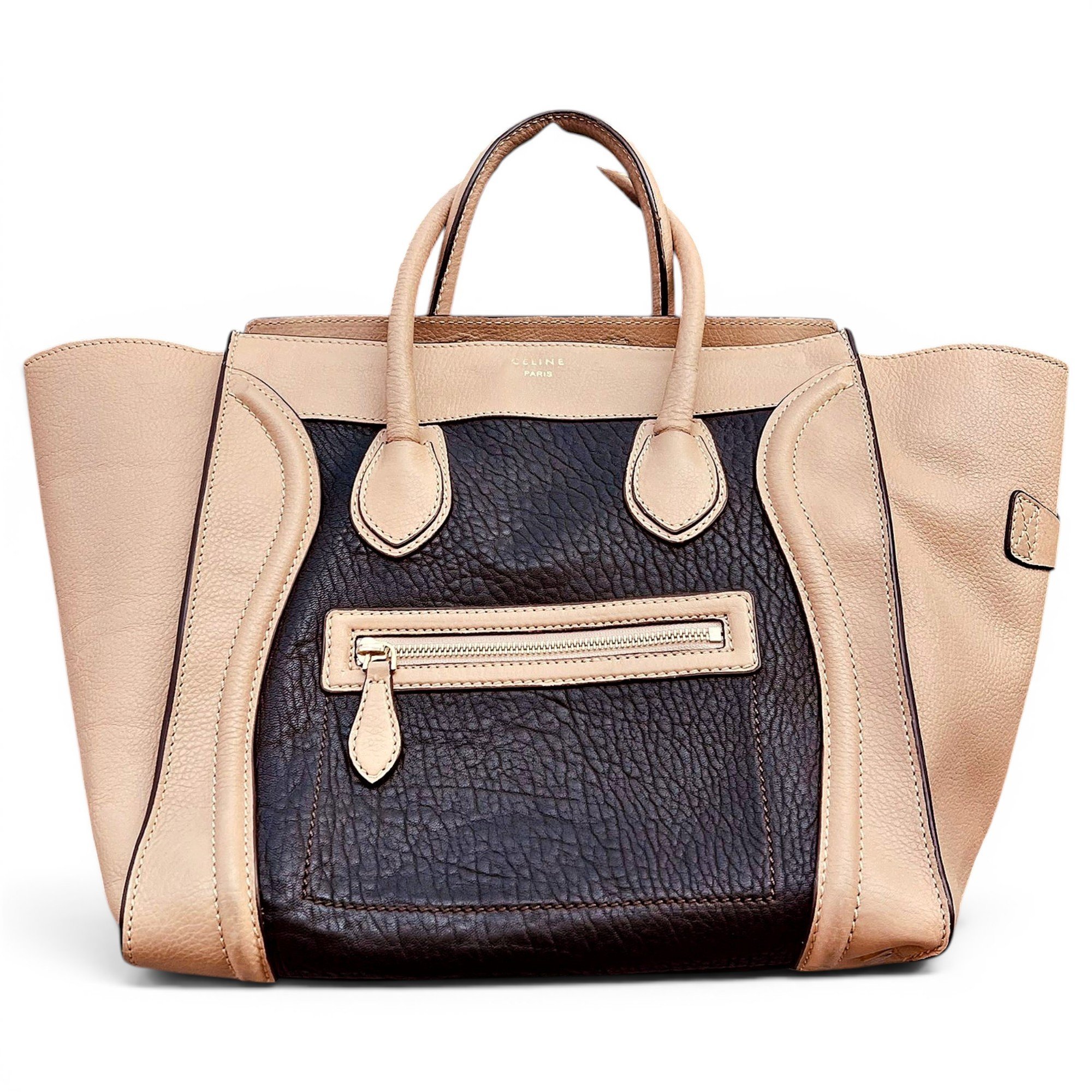 Luggage leather handbag