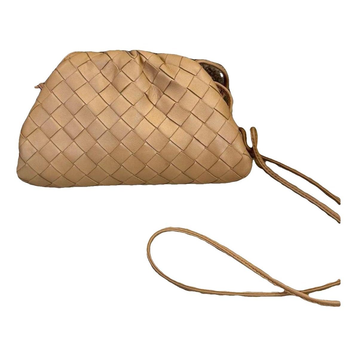 Pouch leather crossbody bag