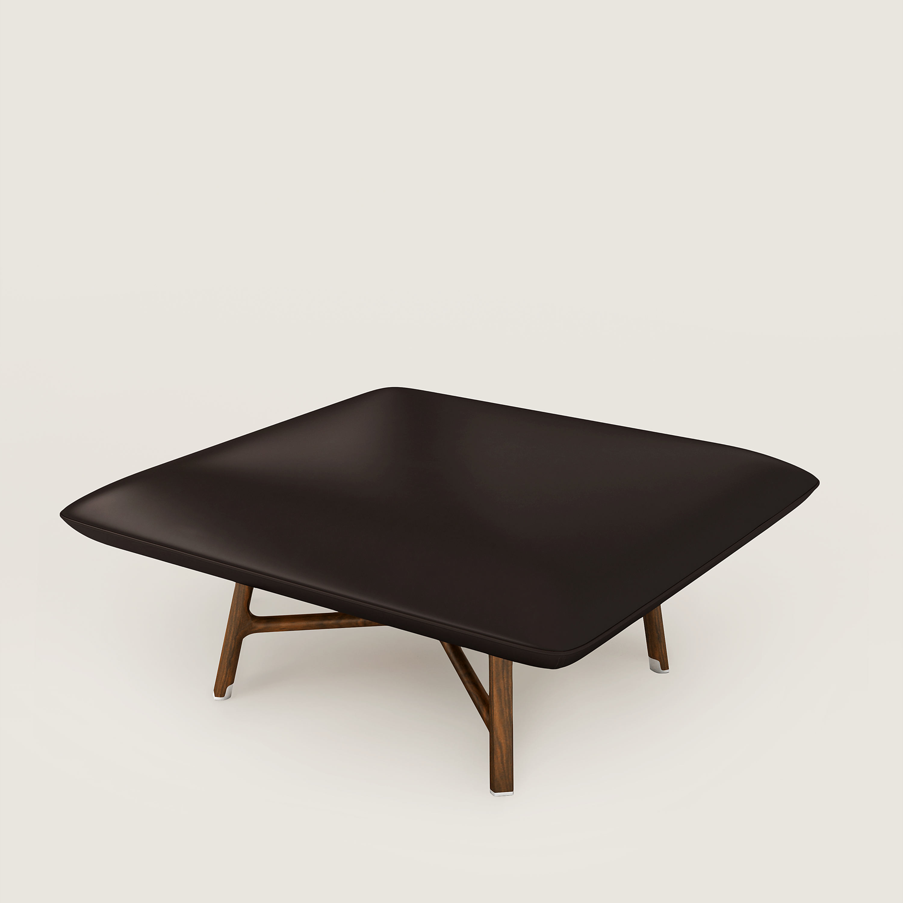 Les Necessaires d'Hermès "carre d'assise" low stool, medium model