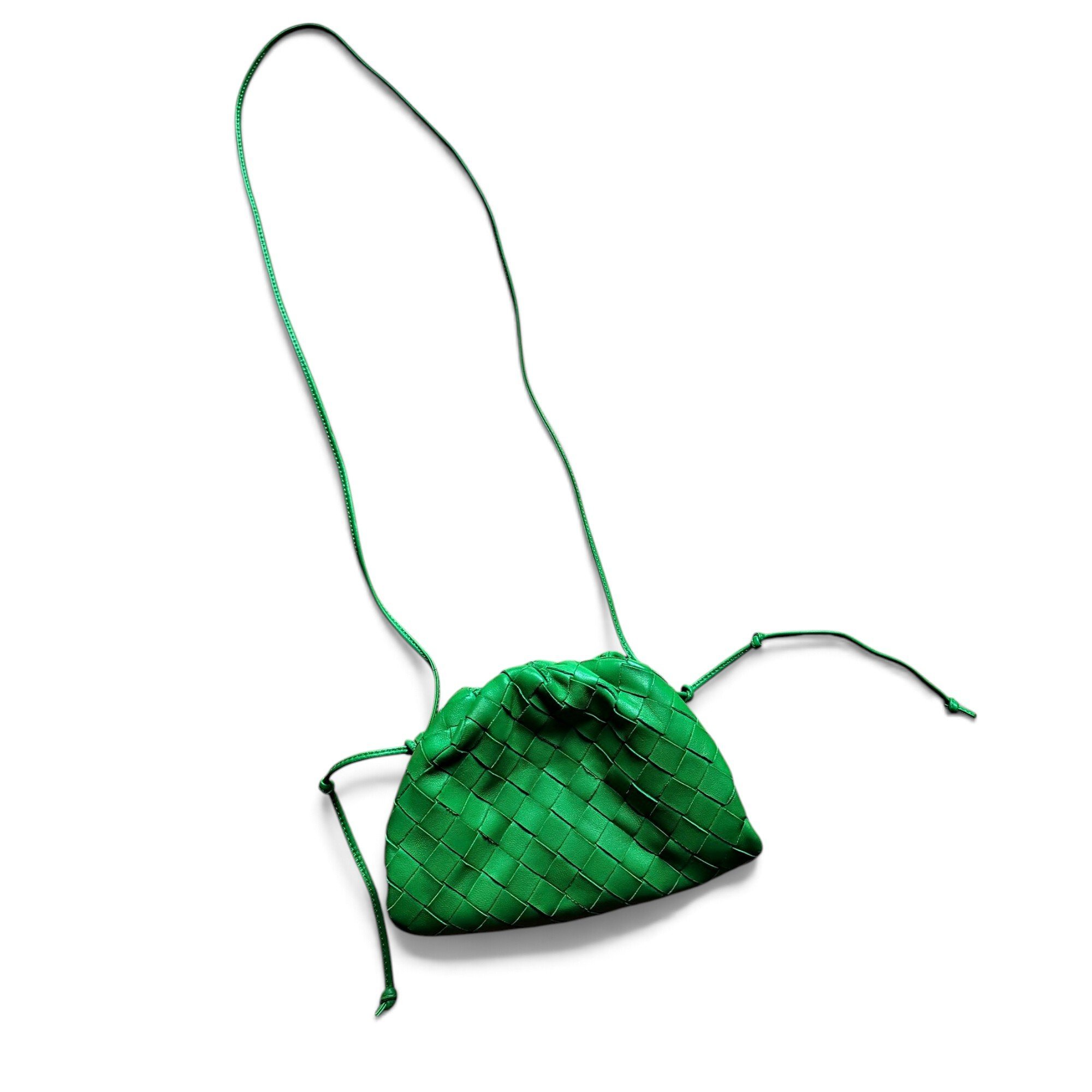Pouch leather crossbody bag
