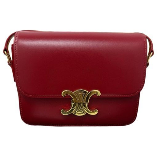 Triomphe leather crossbody bag