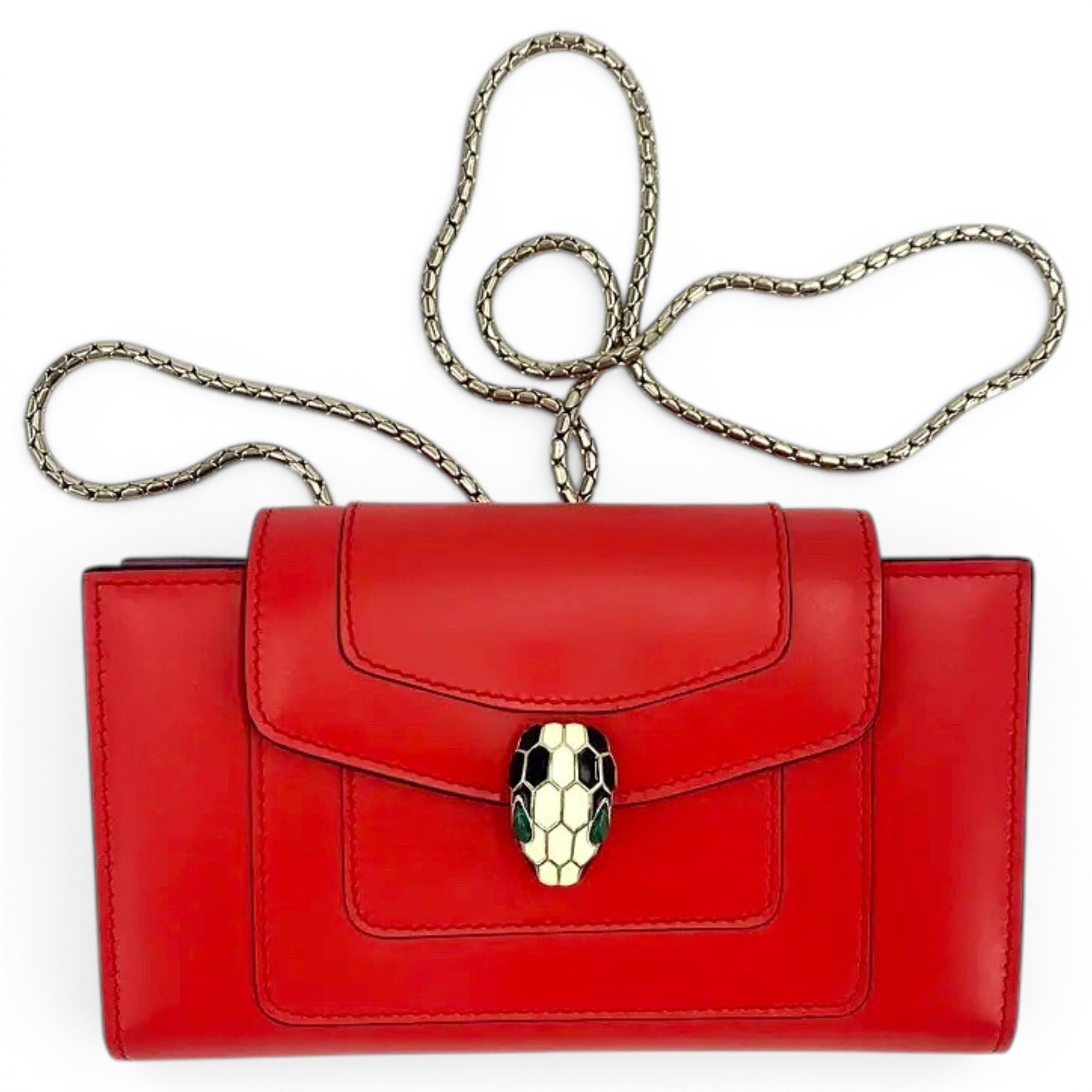 Serpenti leather crossbody bag