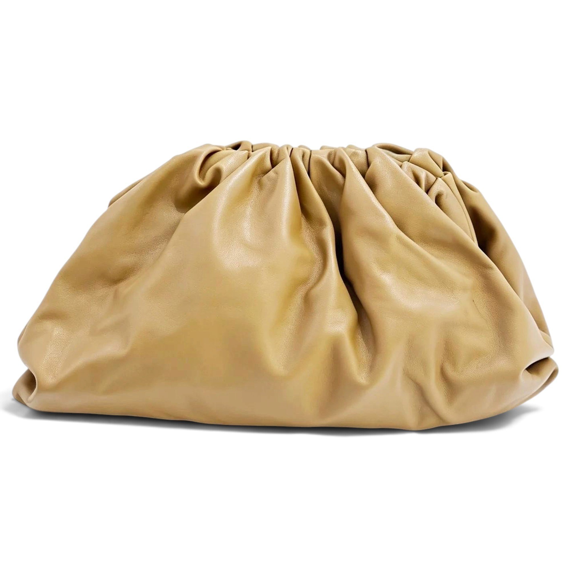 Pouch leather clutch bag