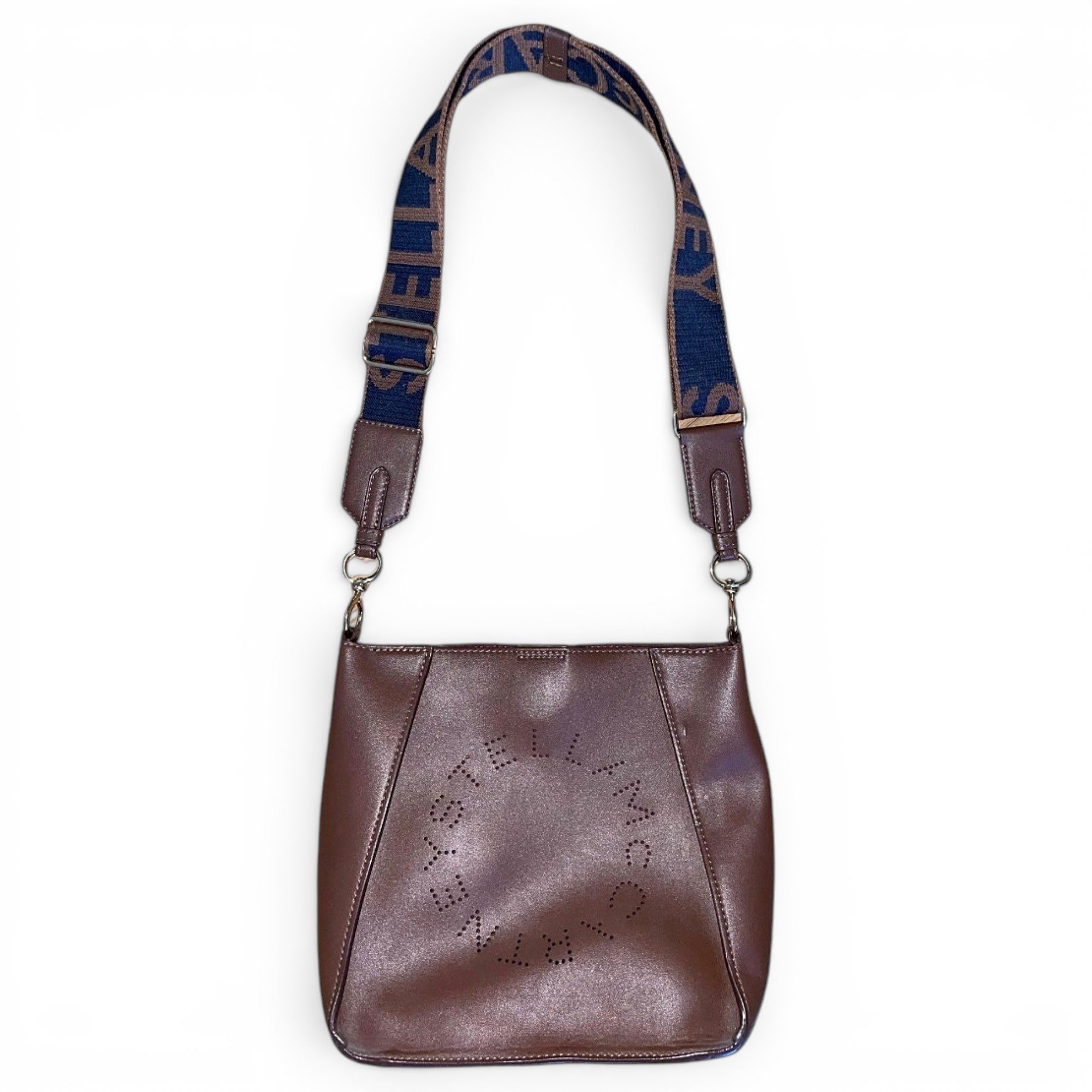 Logo vegan leather handbag