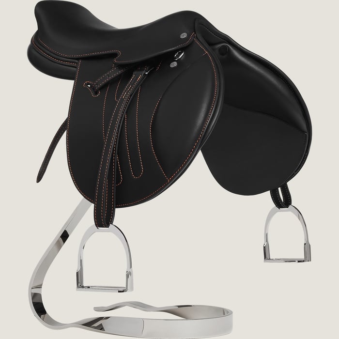 Noir Hermès Cavale Mini-saddle
