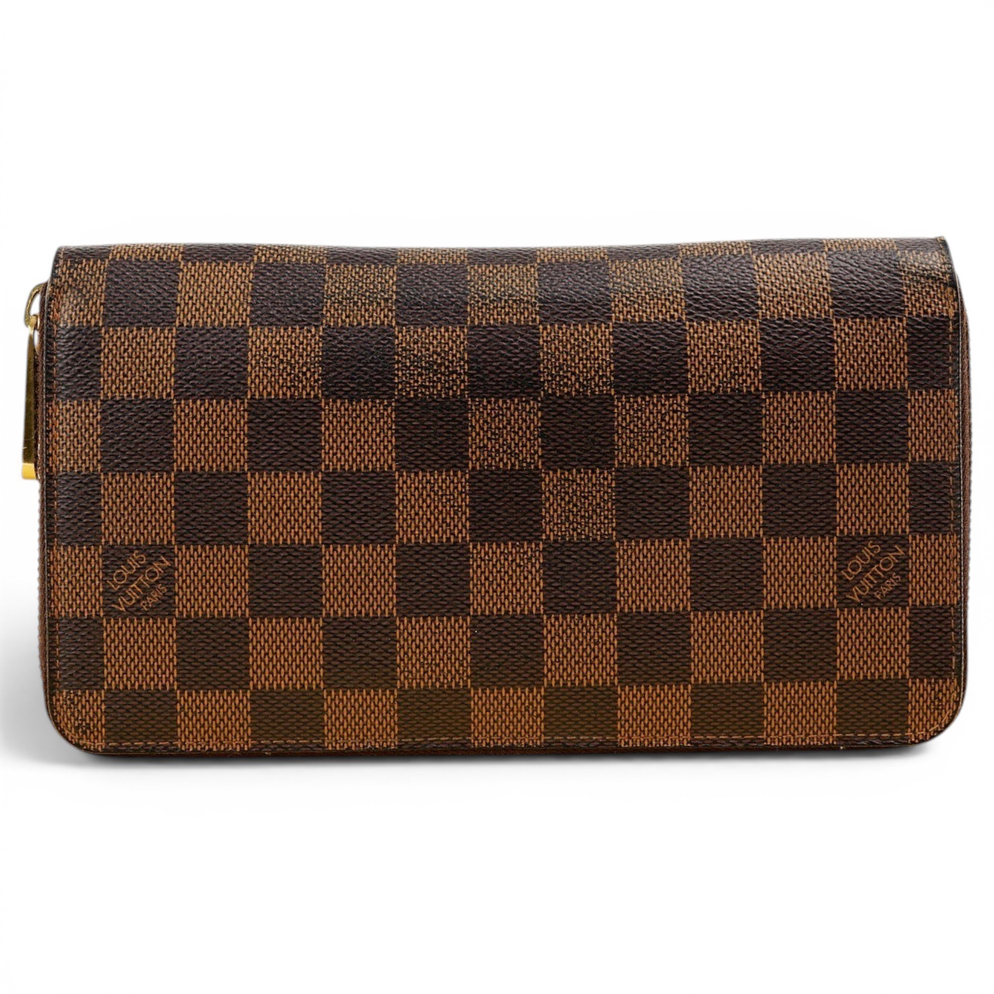 Leather clutch bag