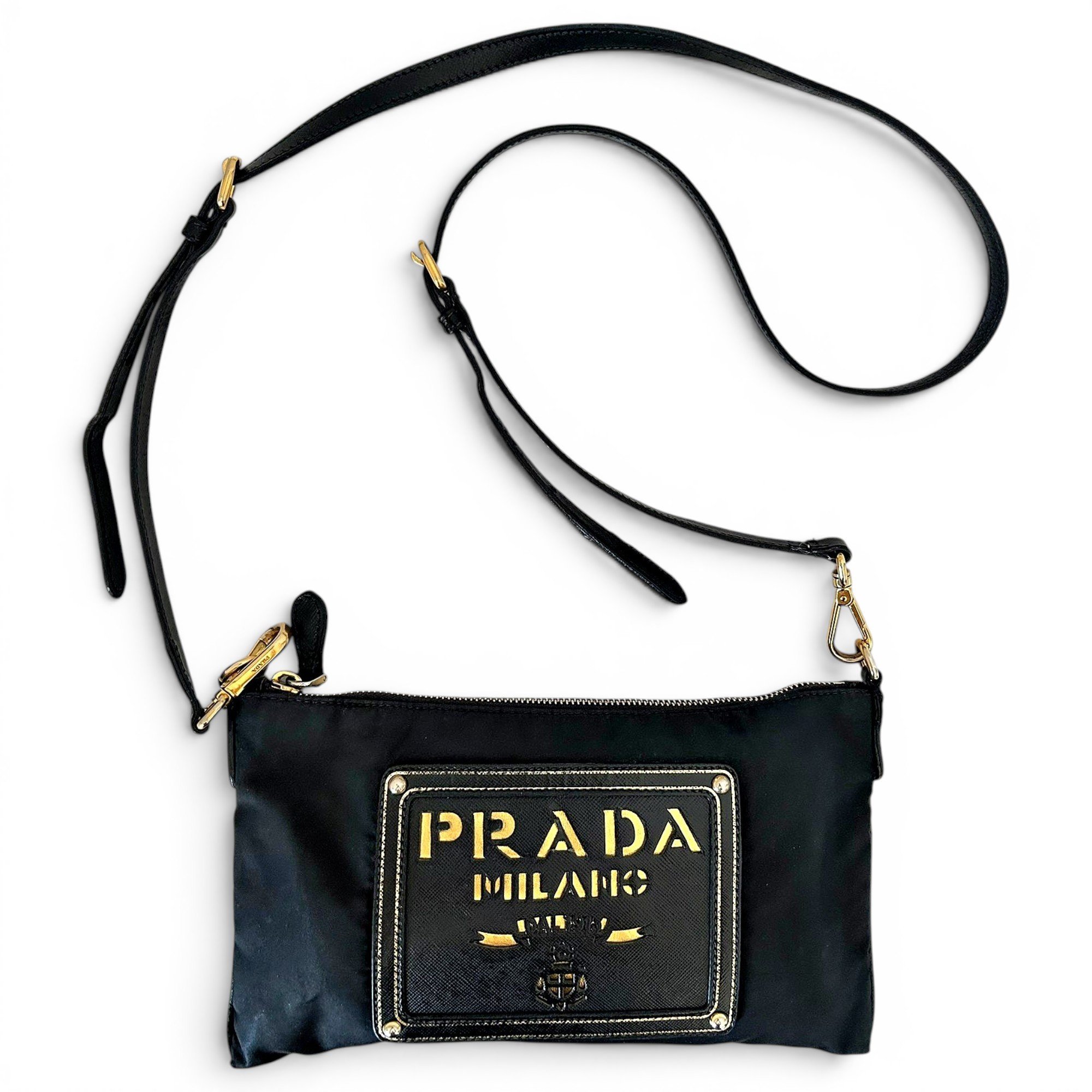 Re-Nylon cloth crossbody bag