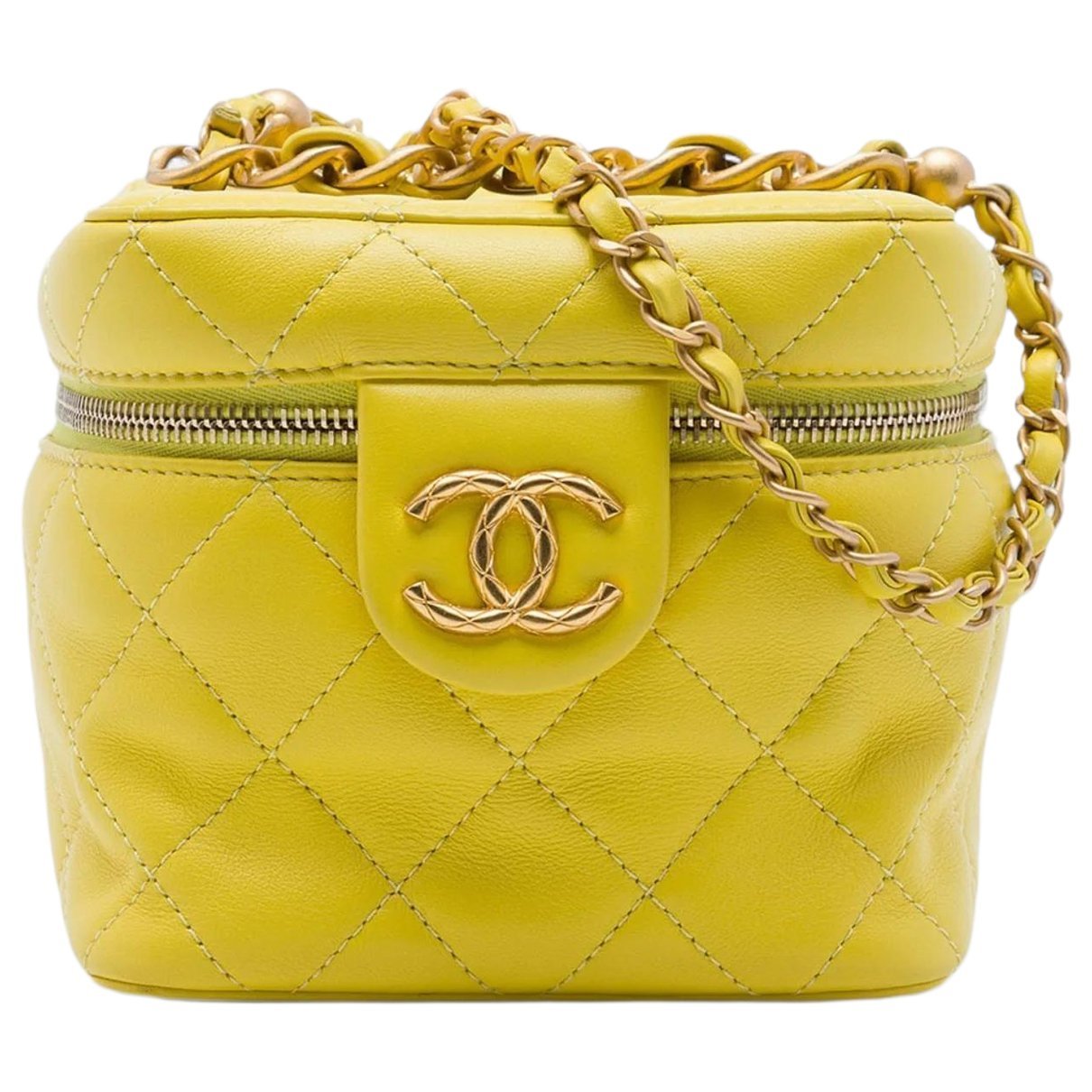 Vanity leather satchel