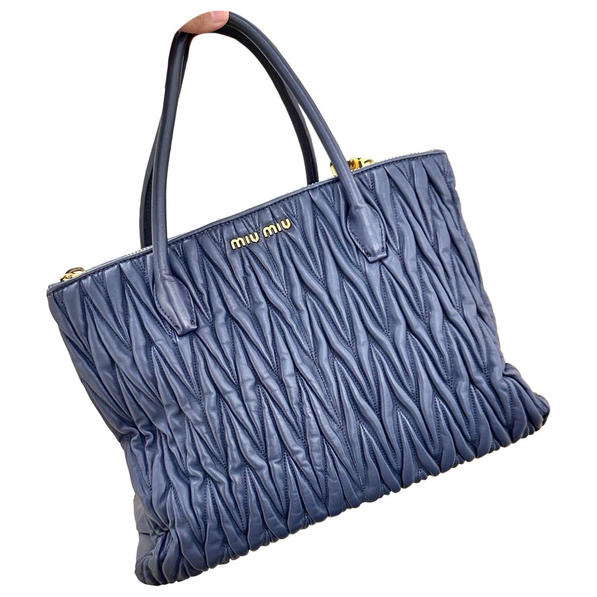 Miu Wander leather tote